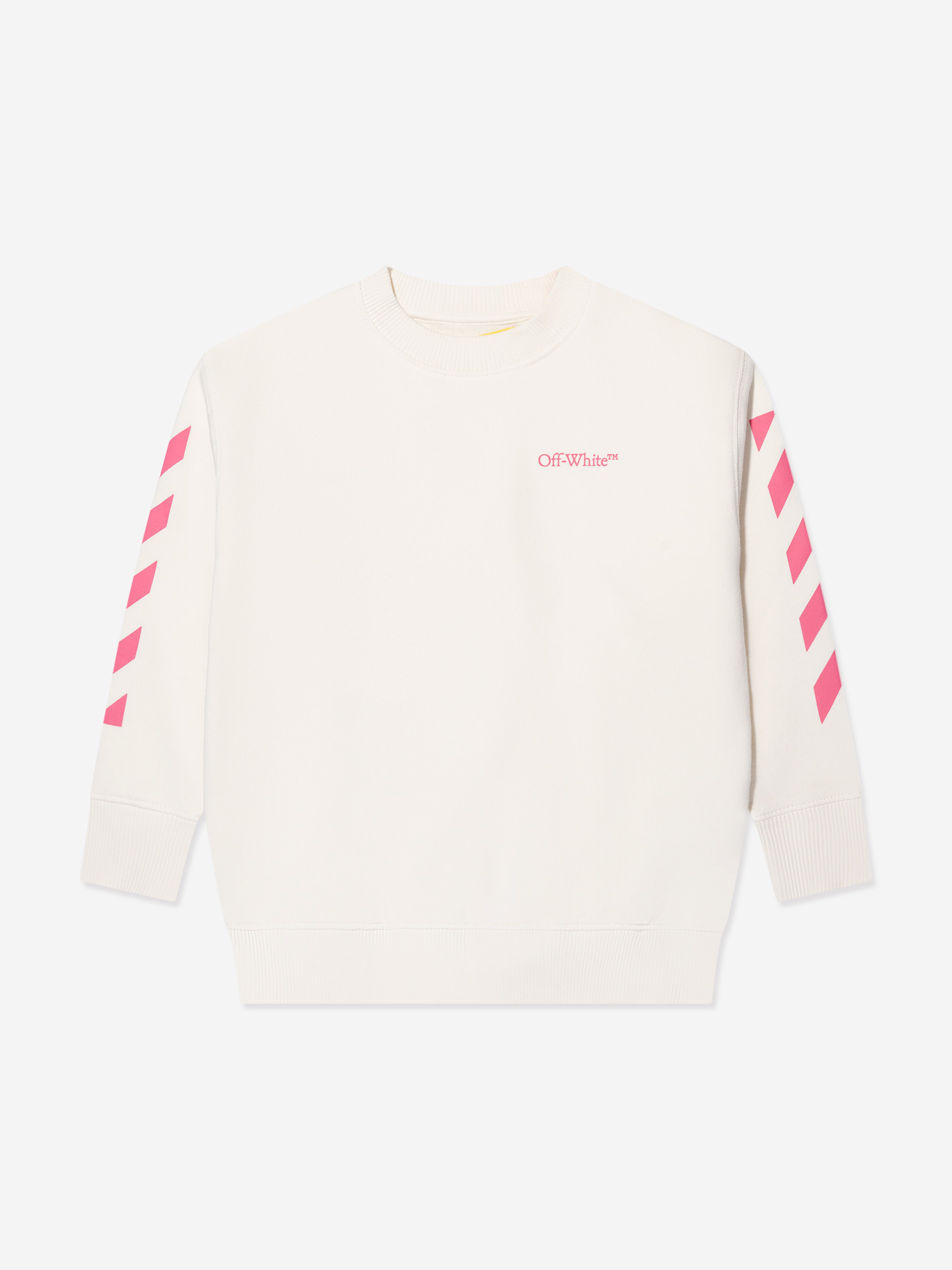 Off-White Girls Classic Arrow Tab Sweatshirt in Ivory