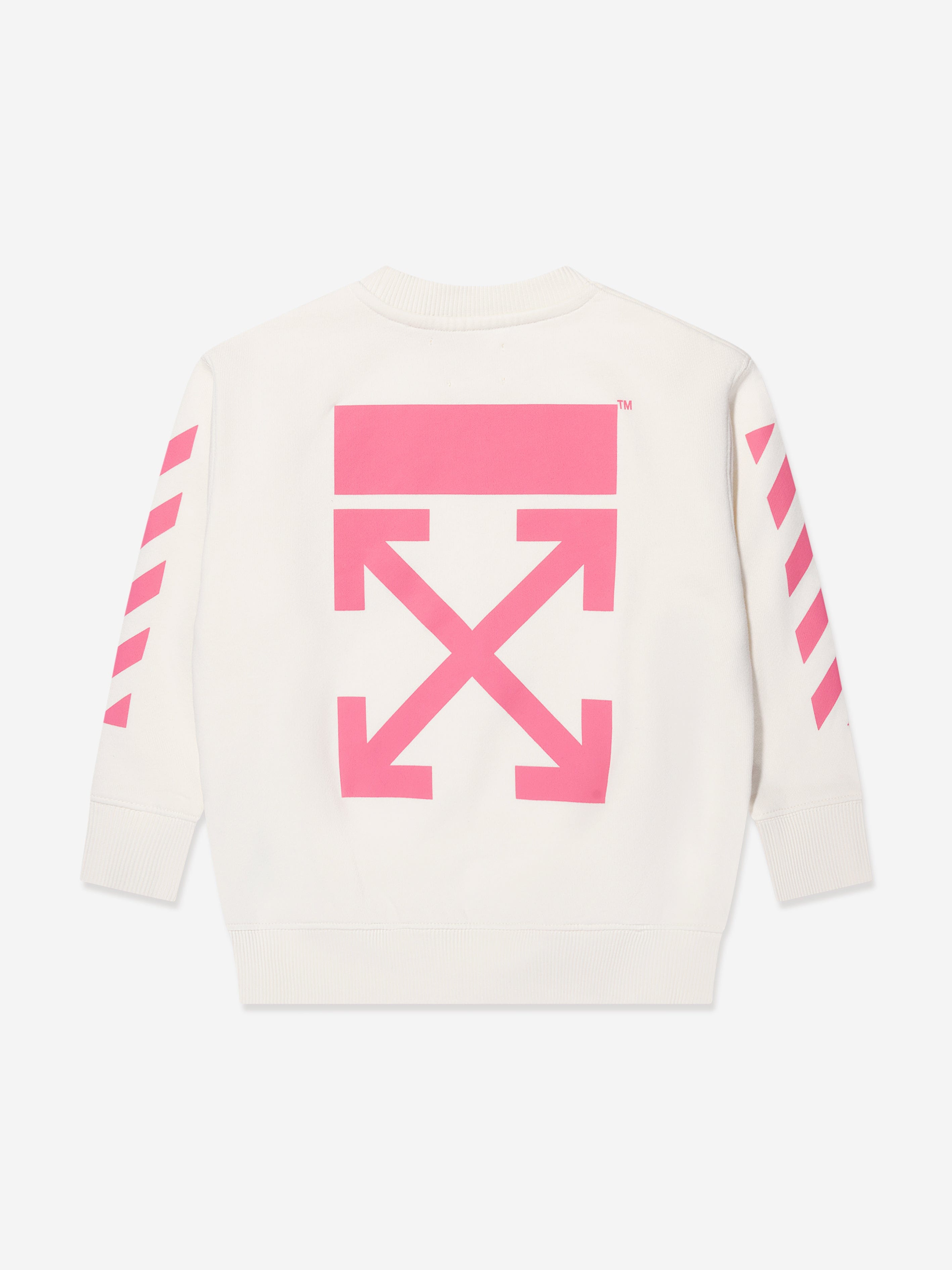 Off-White Girls Classic Arrow Tab Sweatshirt in Ivory