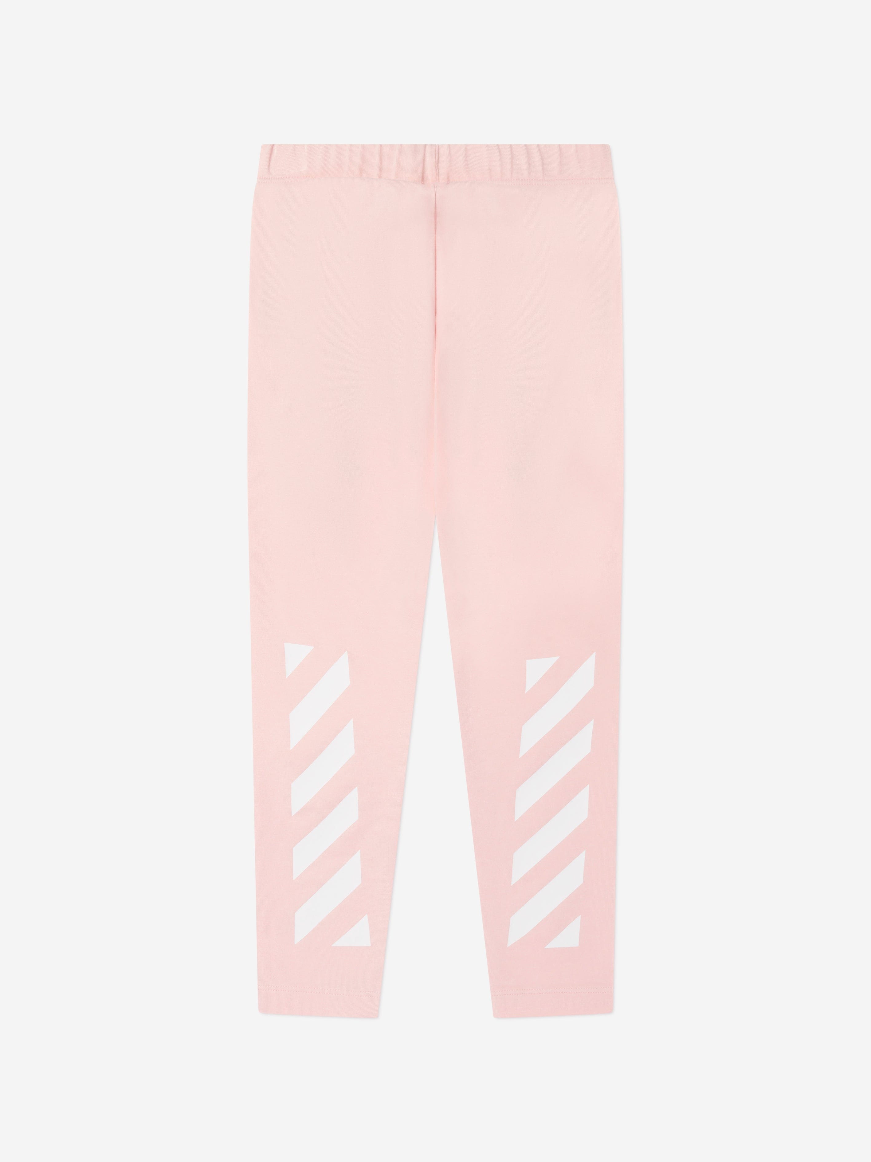 Off-White Girls Bookish Diag Leggings in Pink