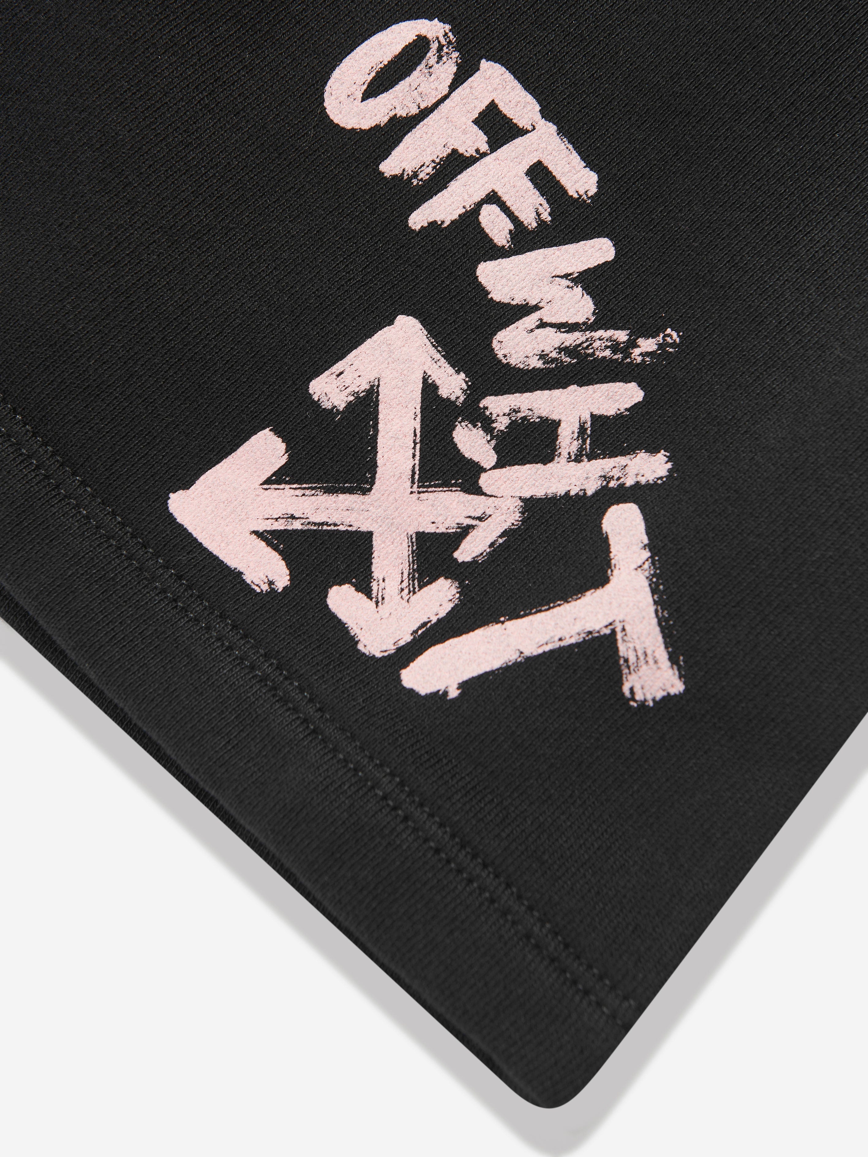 Off-White Girls Paint Script Skirt in Black