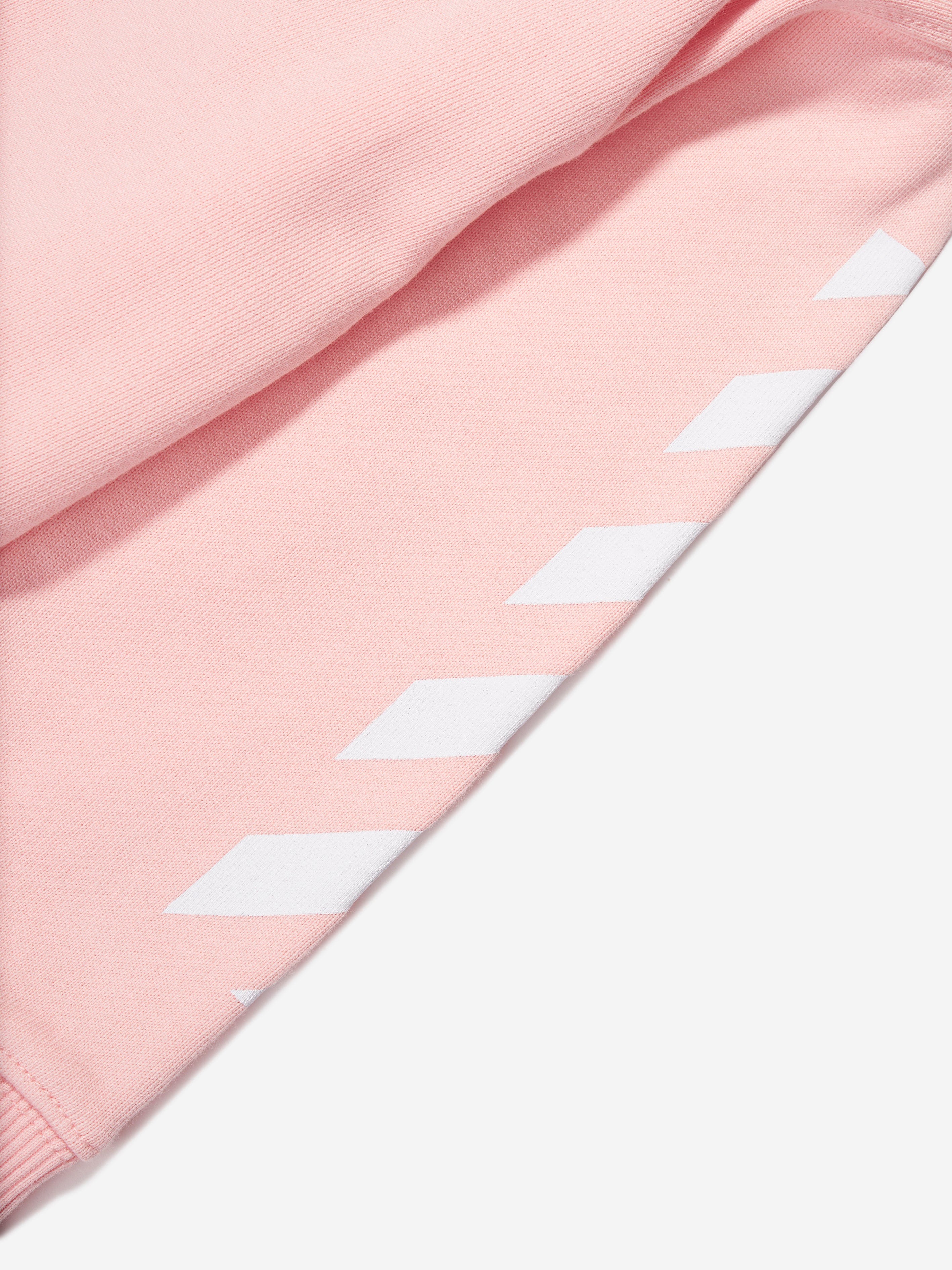 Off-White Girls Classic Arrow Tab Sweater Dress in Pink