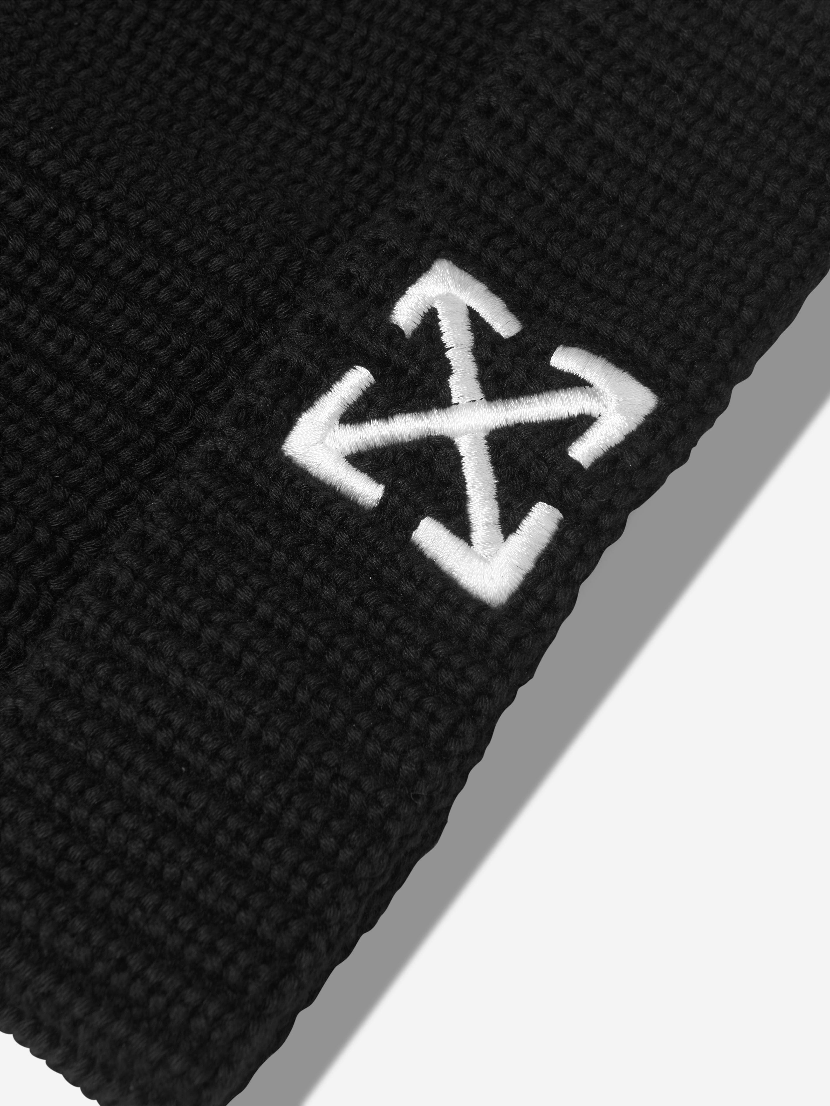 Off-White Kids Arrow Beanie Hat in Black