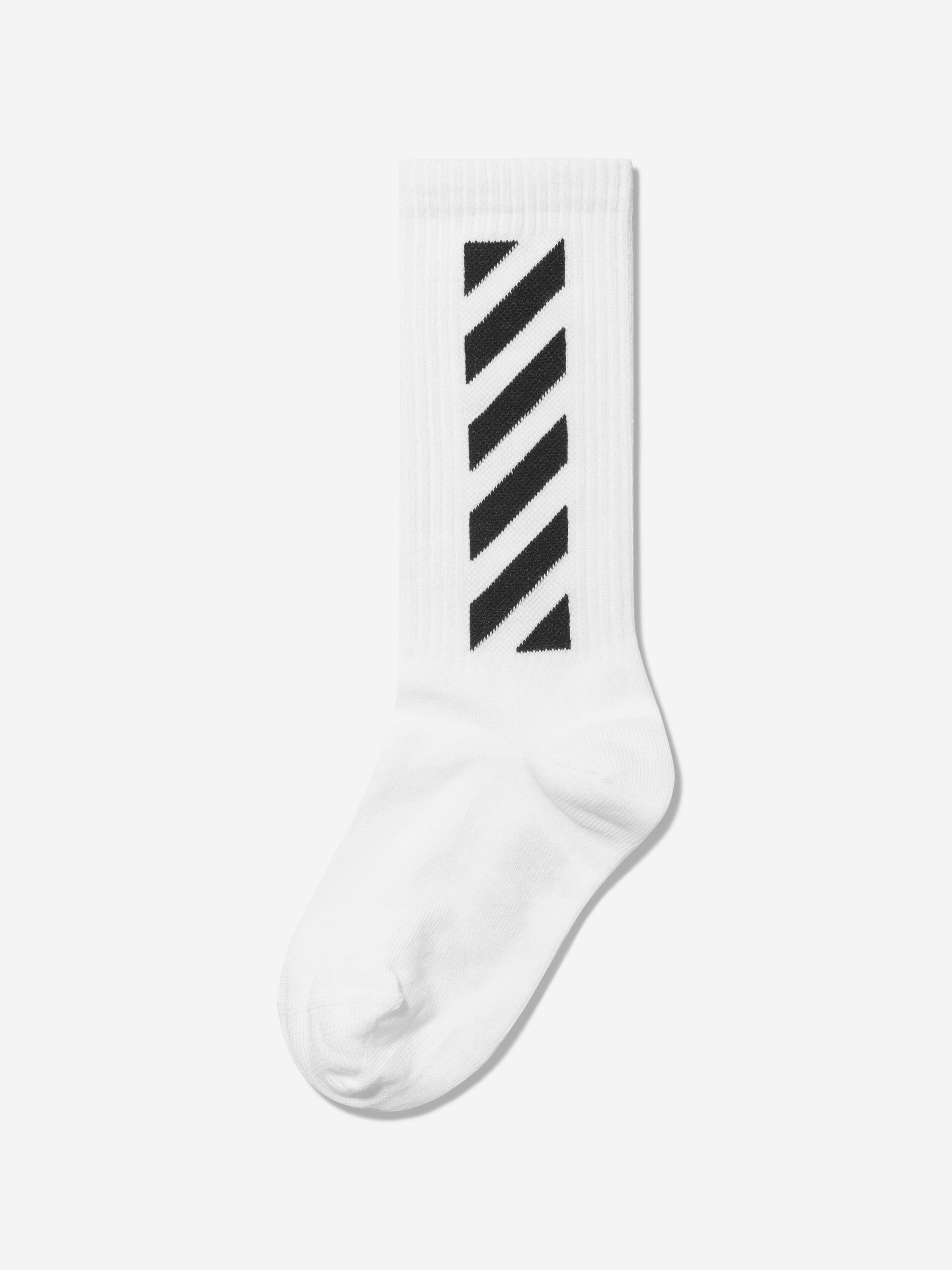 Off-White Kids Logo Socks in White