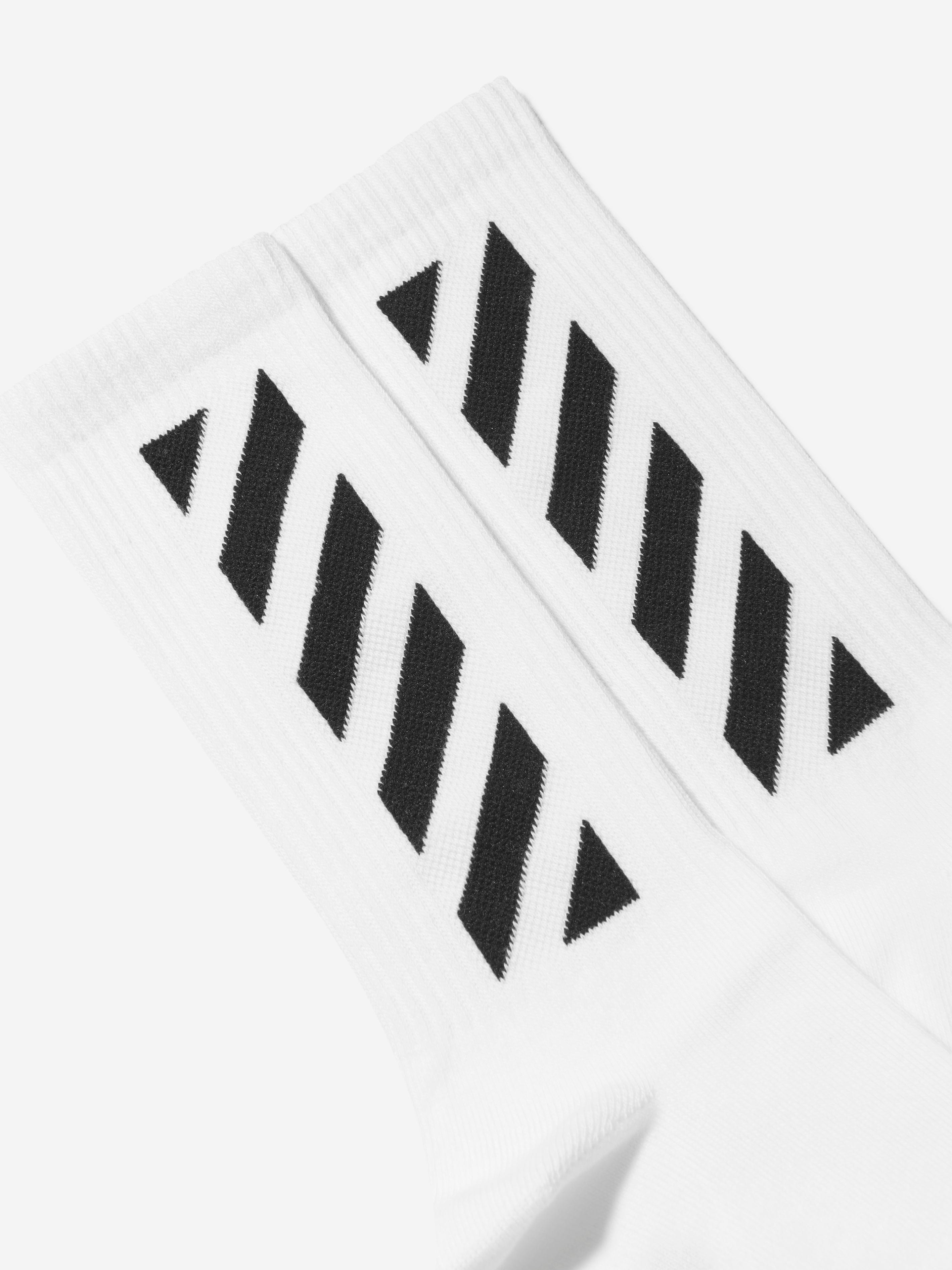 Off-White Kids Logo Socks in White