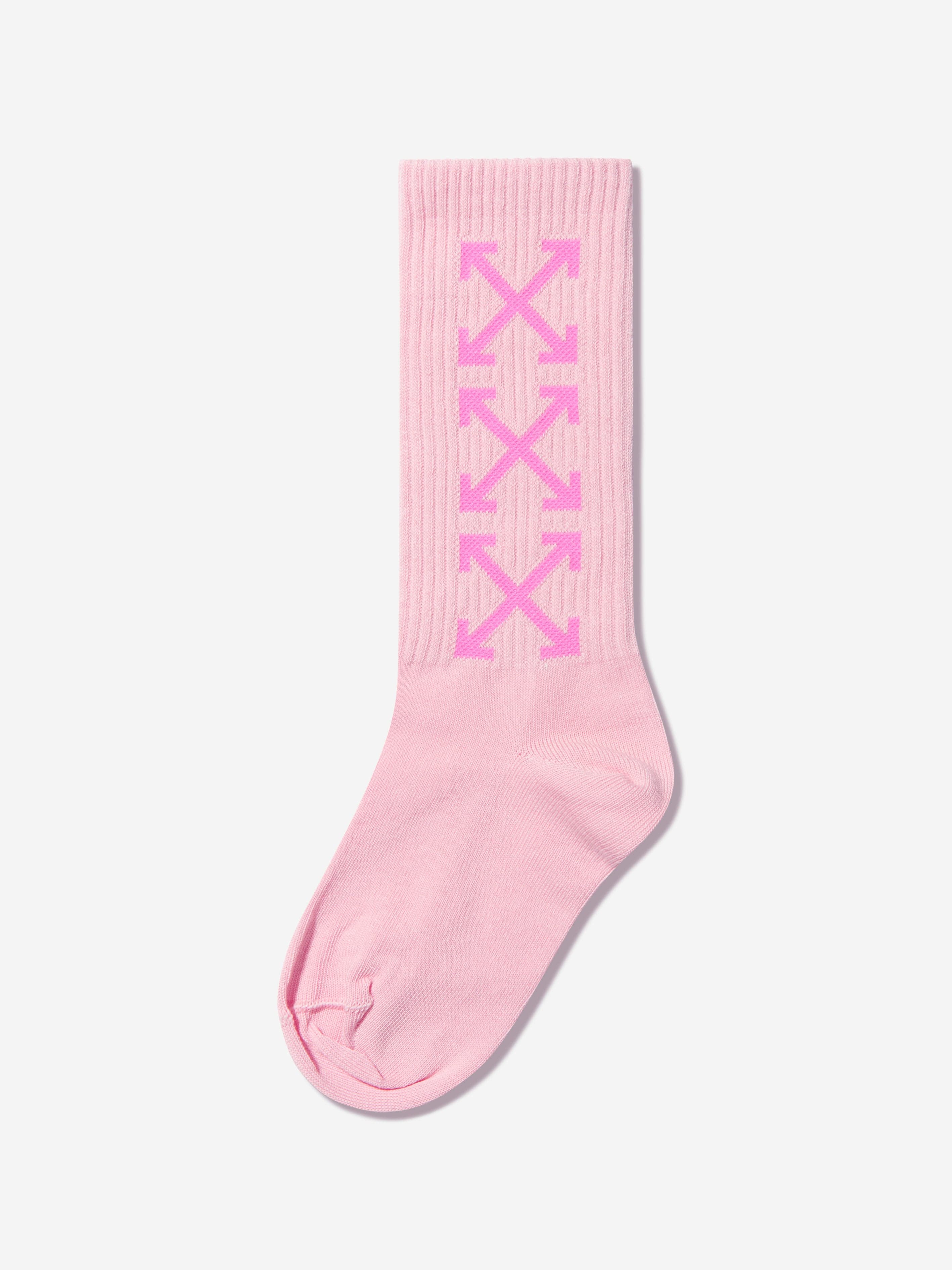 Off-White Girls Logo Socks in Pink