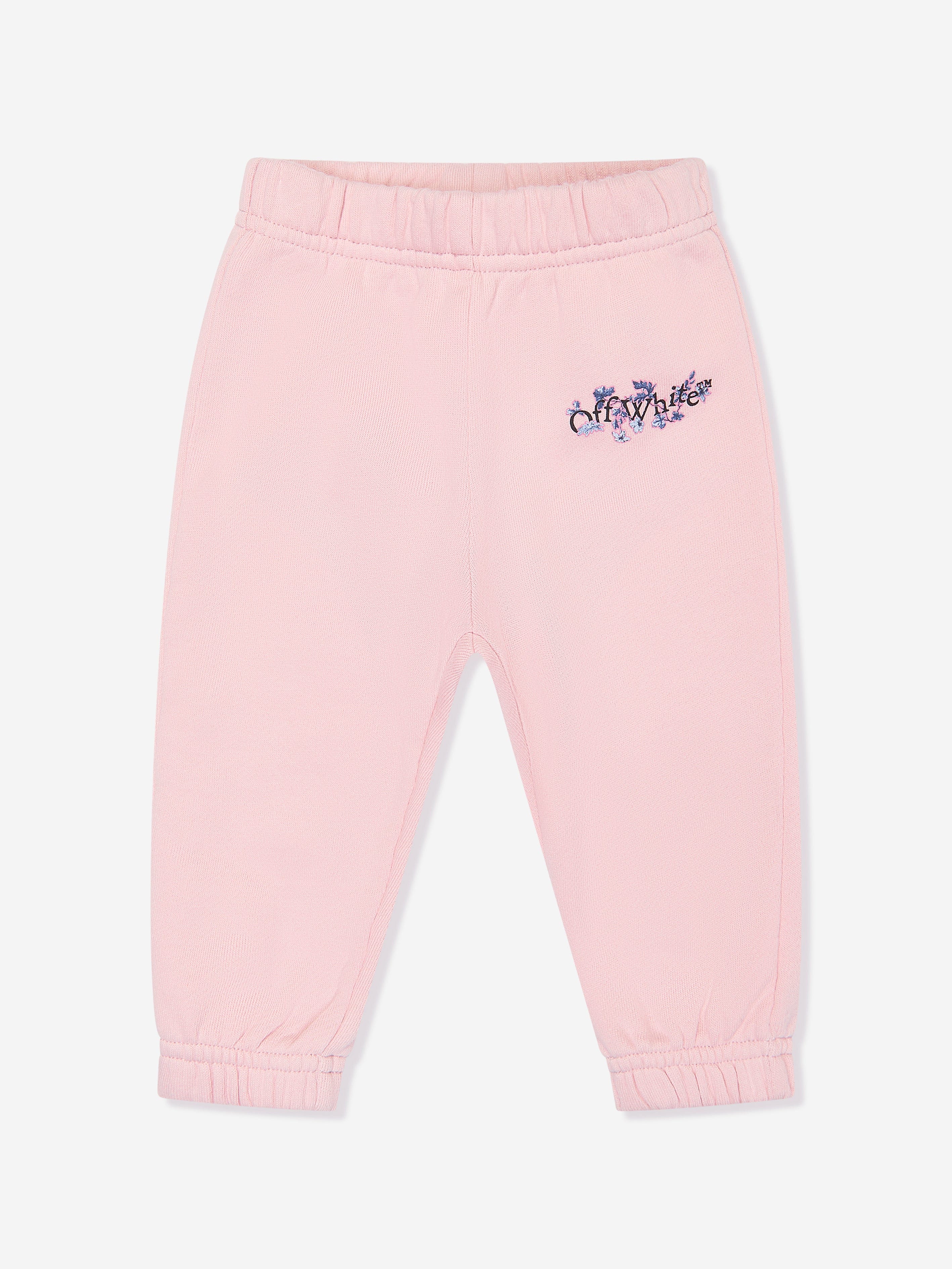 Baby Girls Bookish Flowers Tracksuit in Pink