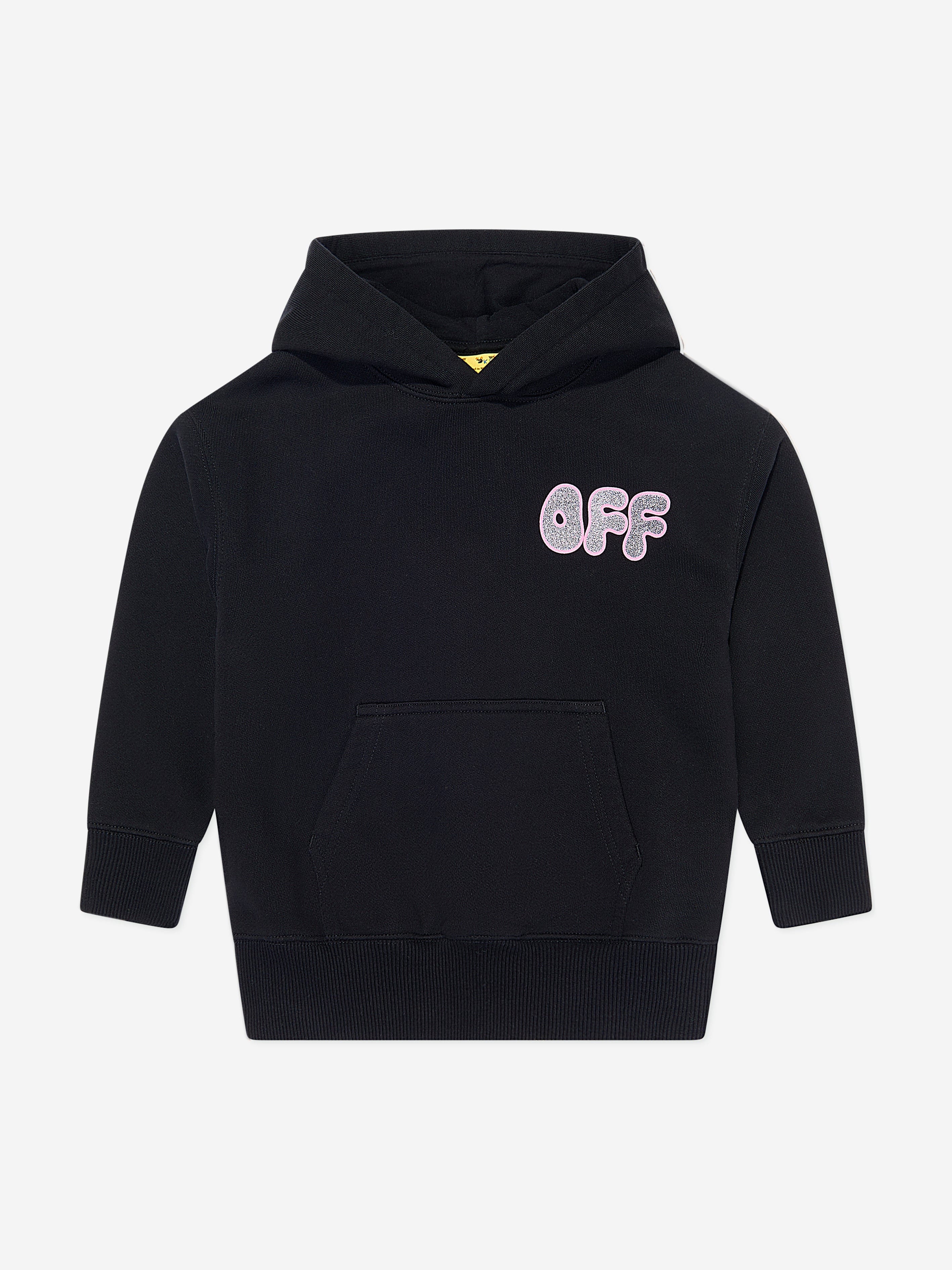 Off-White Girls Arrow Chunky Hoodie in Black