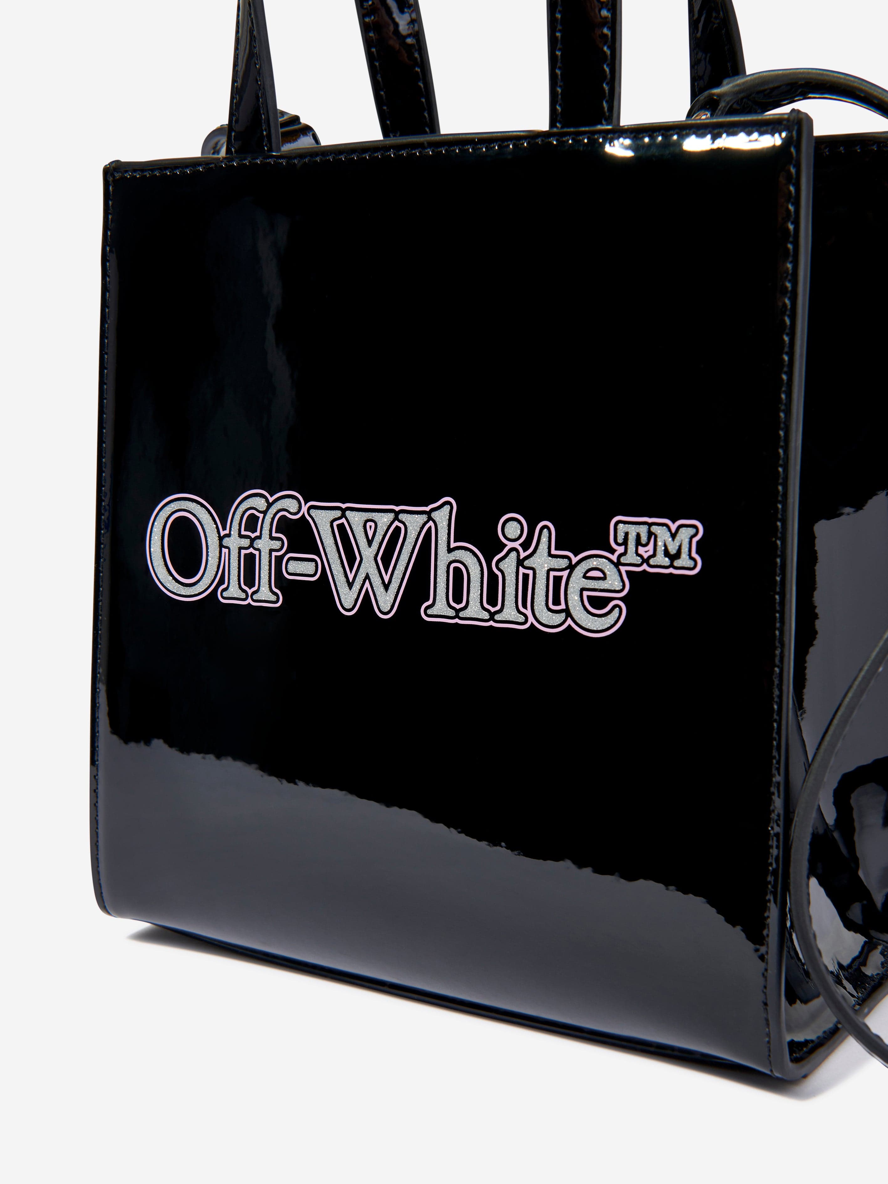 Off-White Girls Big Bookish Mini Bag in Black (18cm)