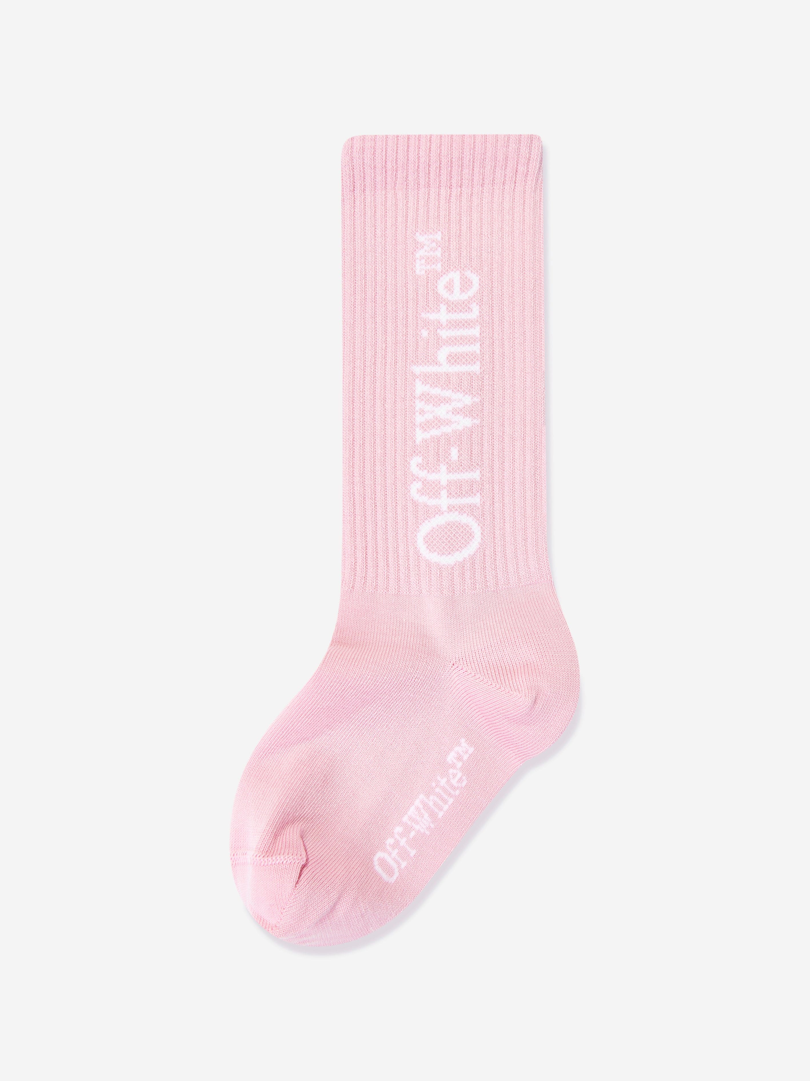 Girls Bookish Long Socks in Pink