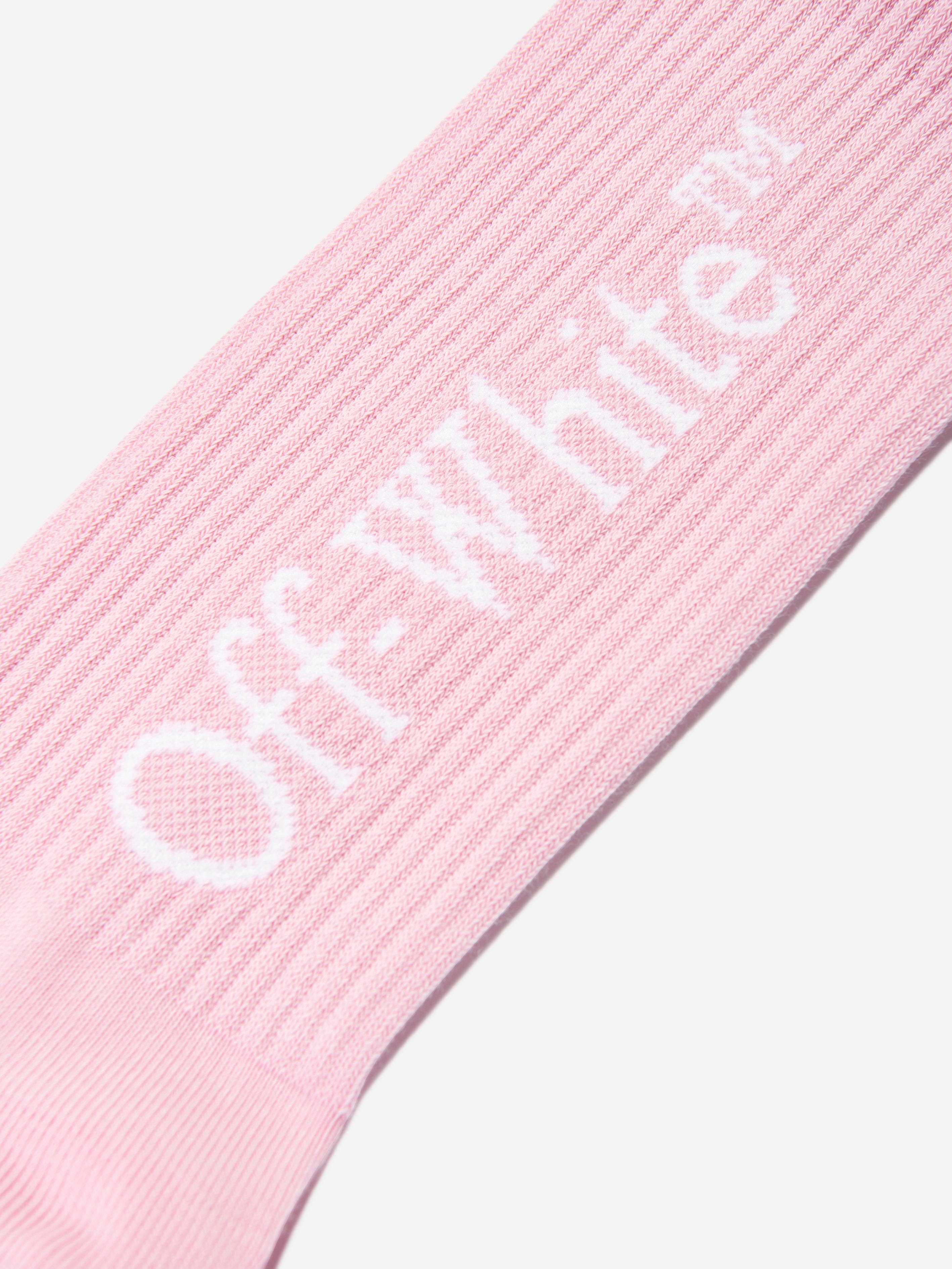 Girls Bookish Long Socks in Pink