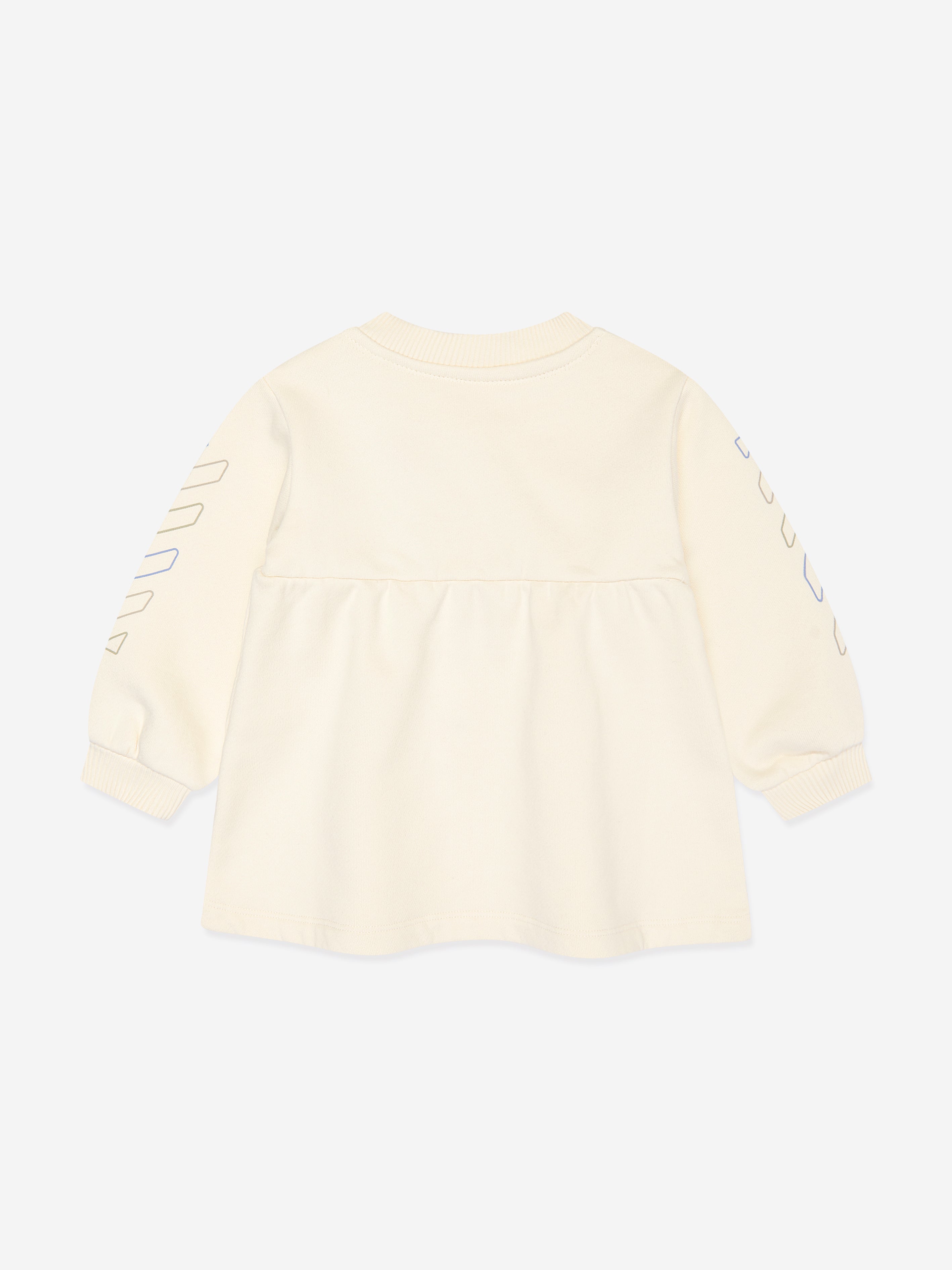 Baby Girls Bookish Crazy Crew Dress in Ivory