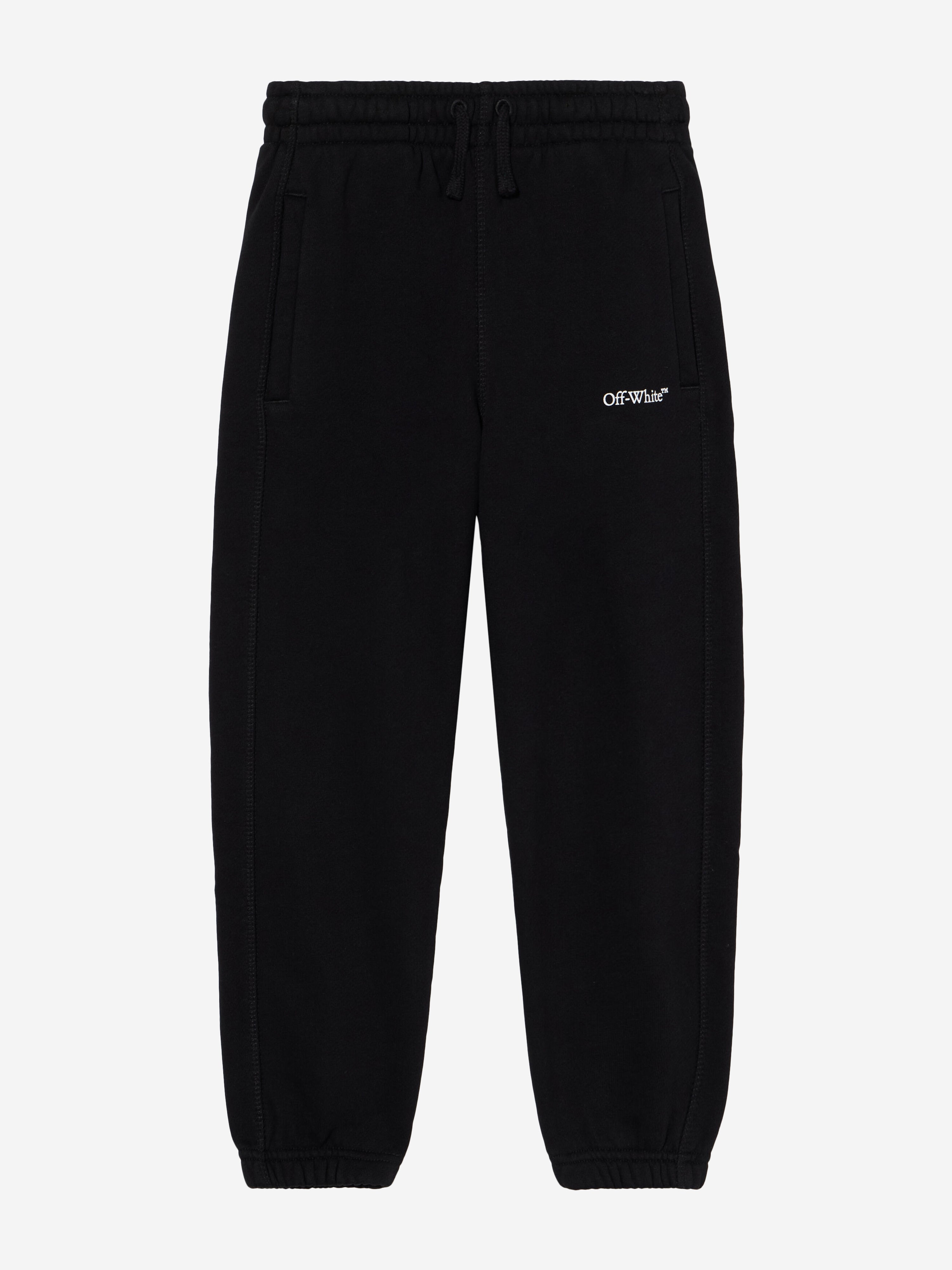 Off-White Kids Bookish Diagonal Joggers in Black