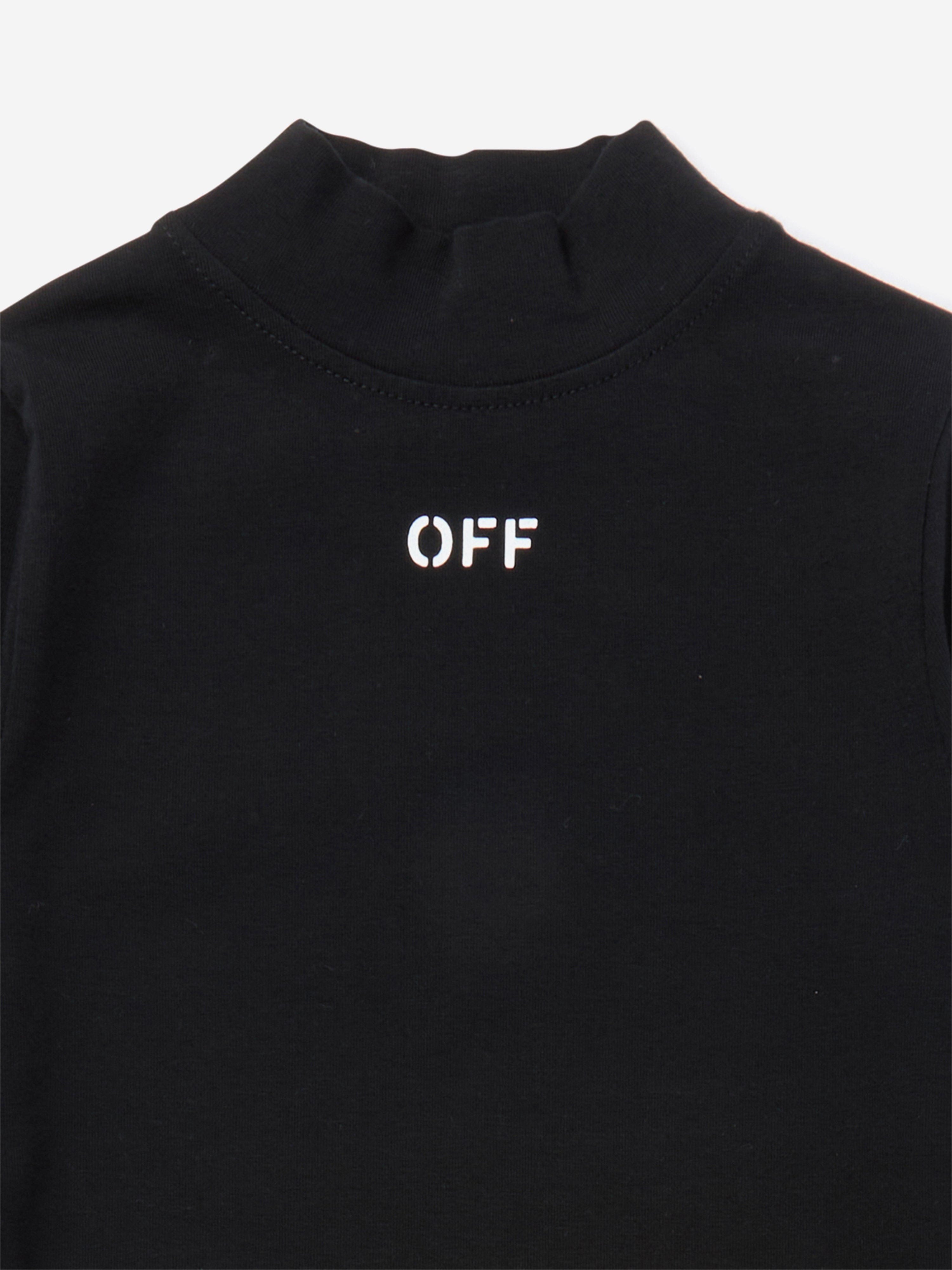 Off-White Girls Off Stamp 2nd Skin Dress in Black