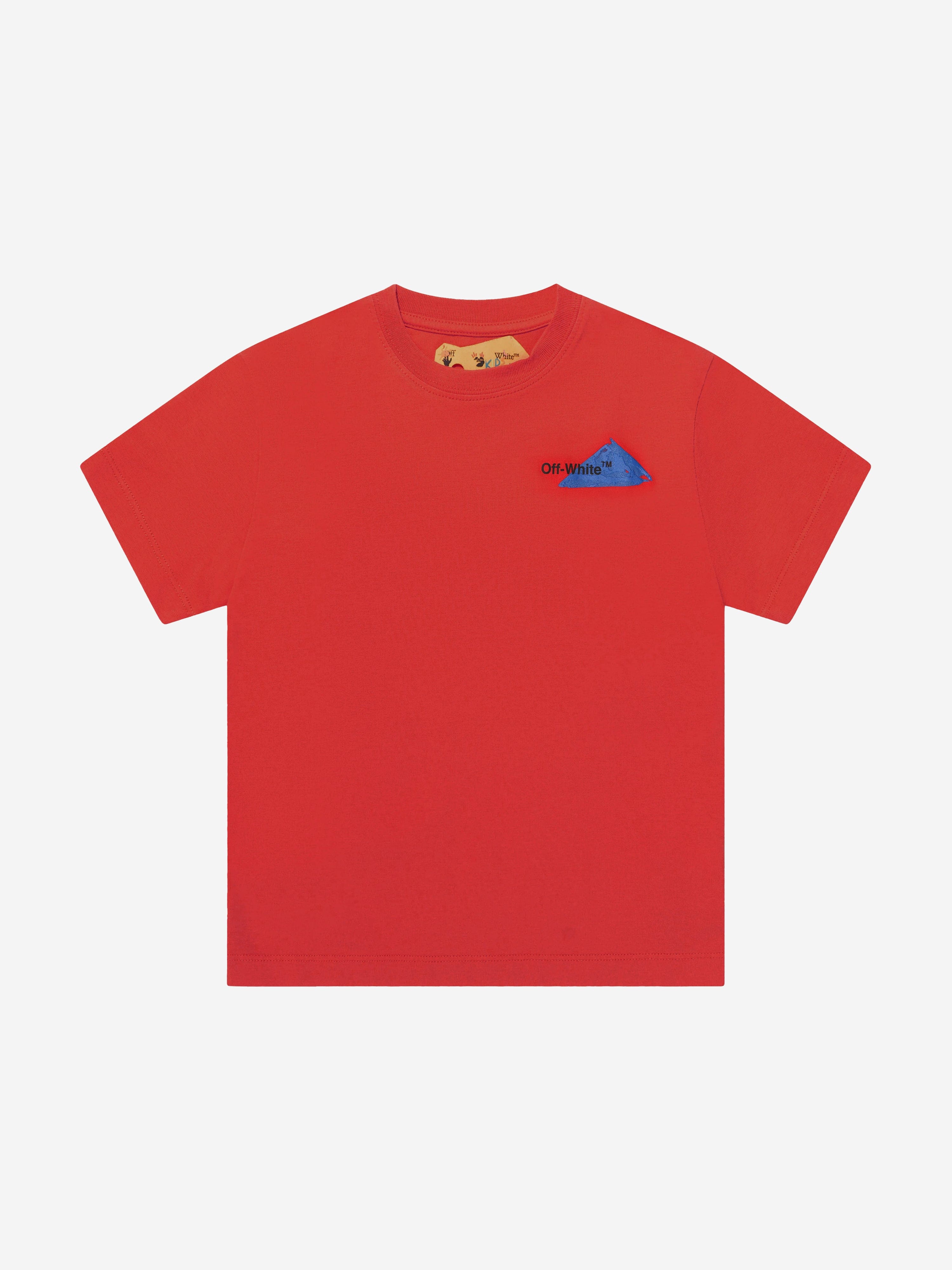 Off-White Boys Logo T-Shirt in Red