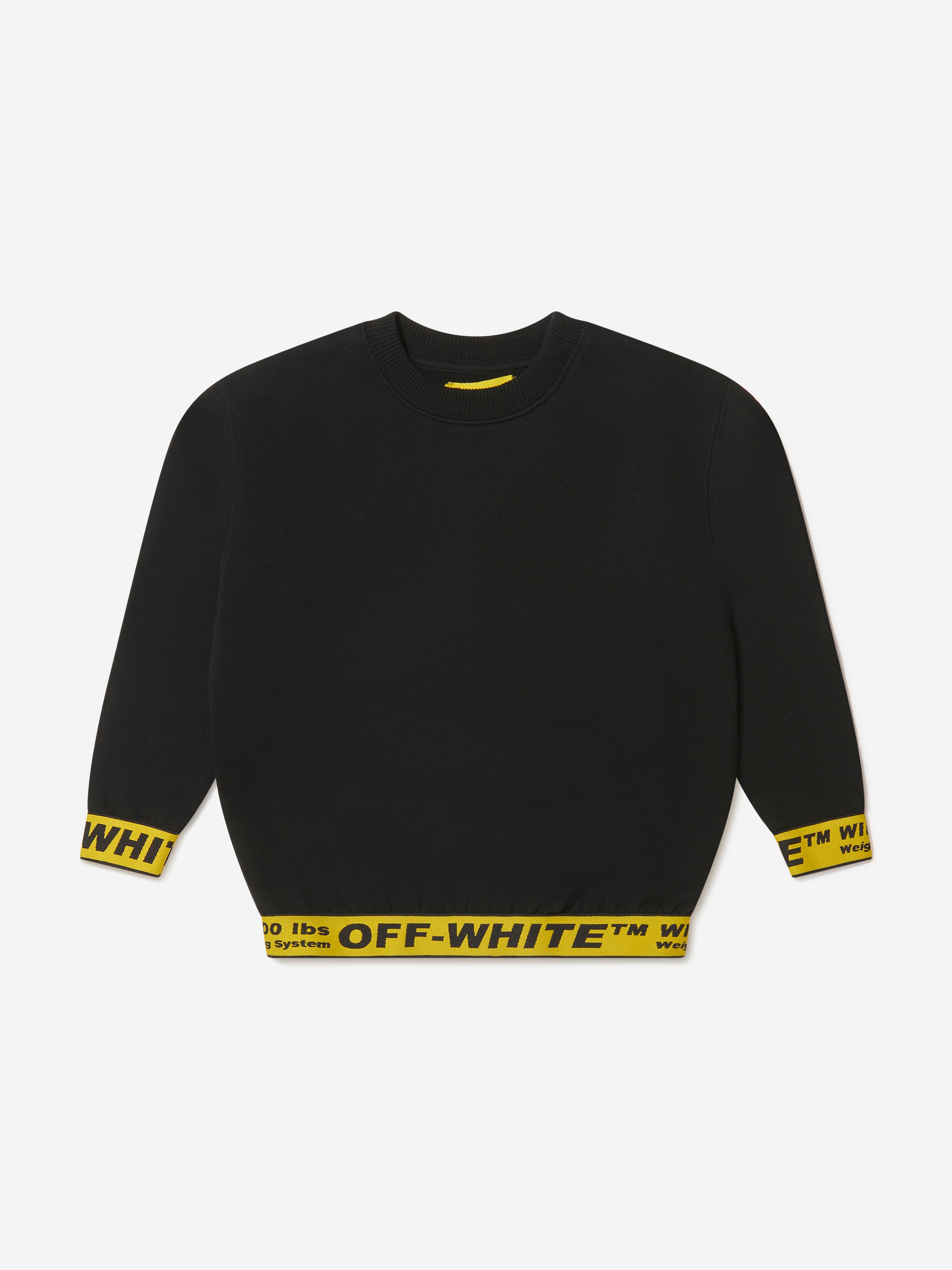 Off-White Boys Cotton Crew Neck Industrial Sweatshirt