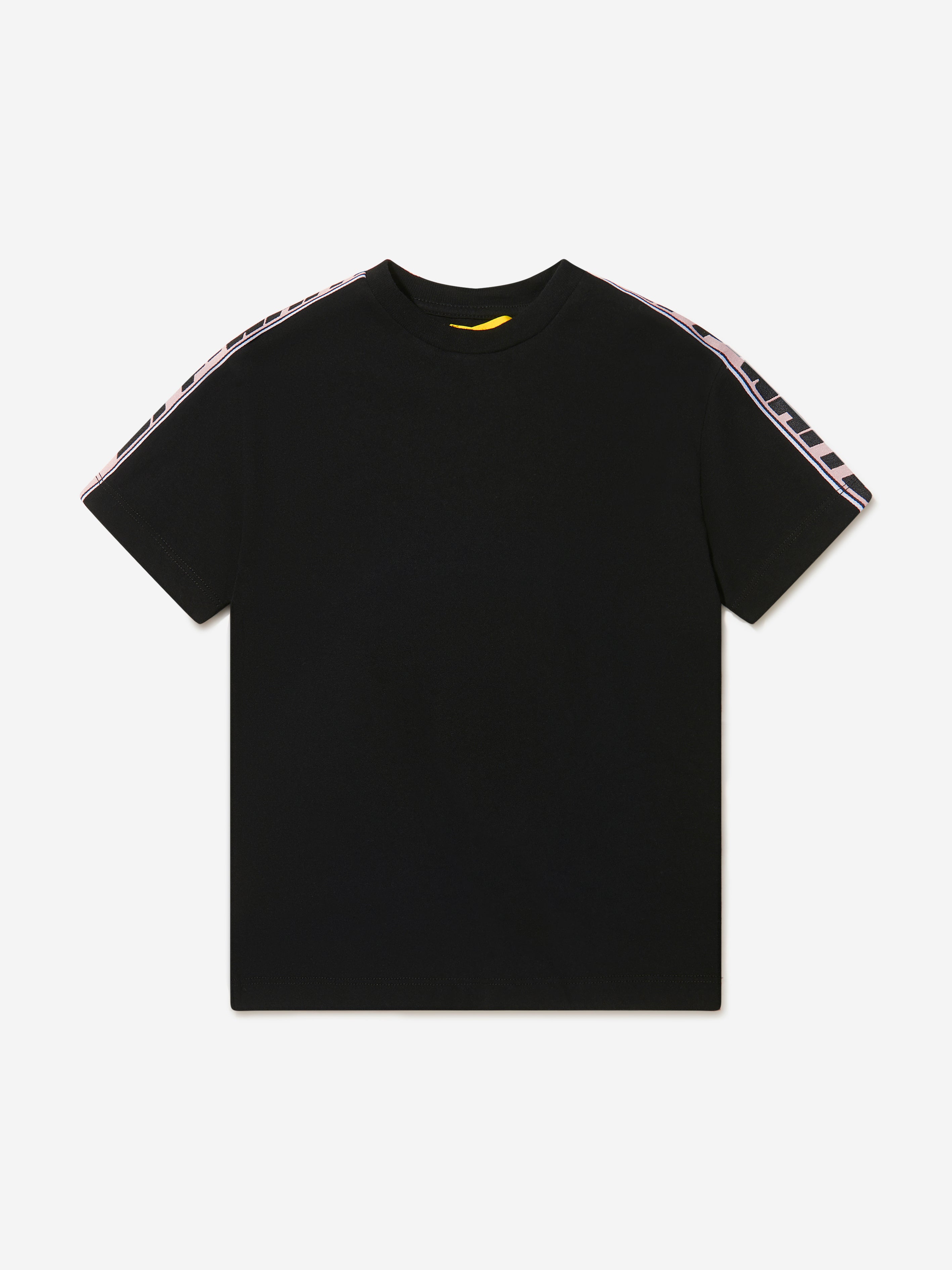 Off-White Girls Cotton Logo Band T-Shirt