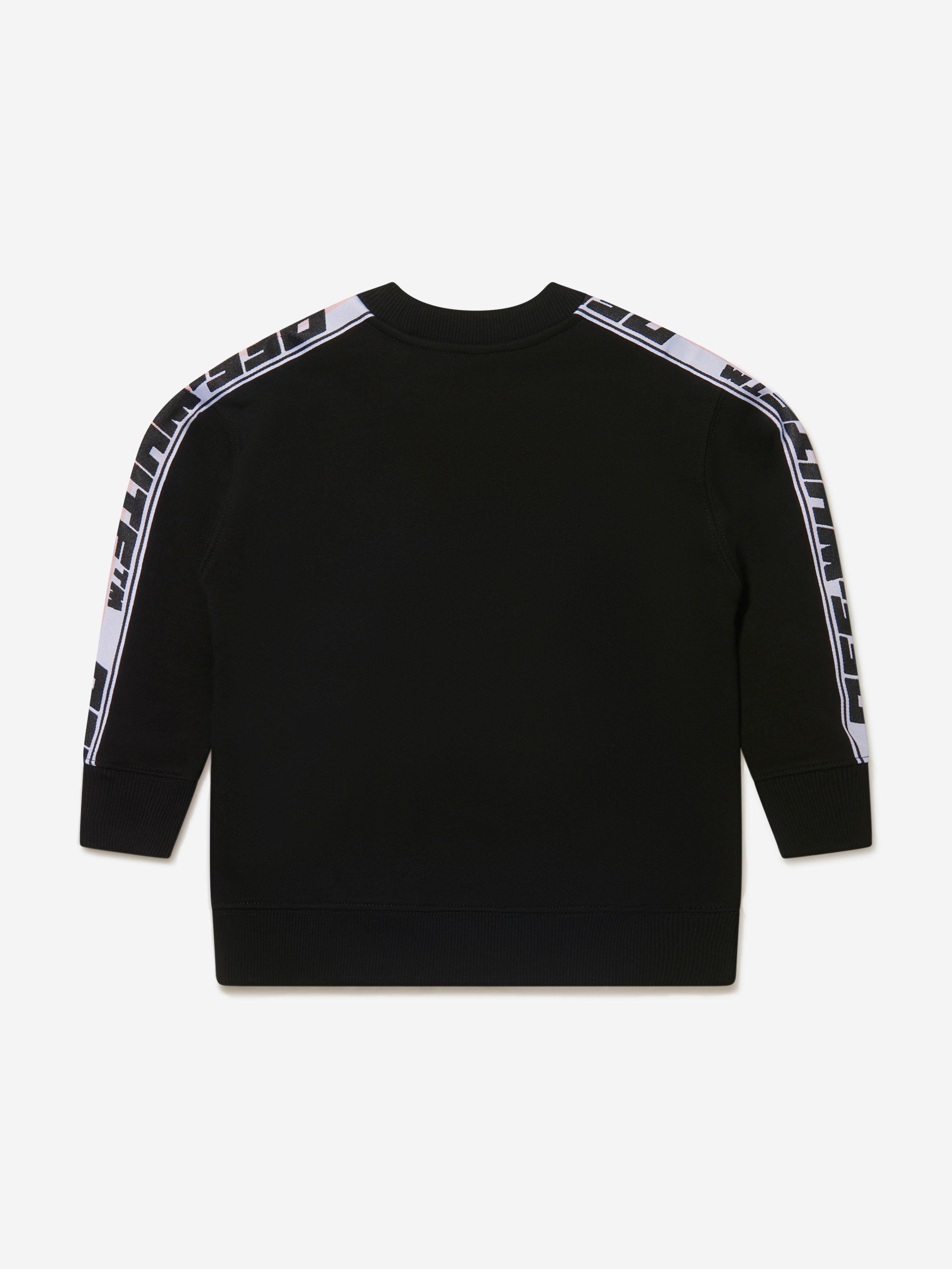 Off-White Girls Cotton Crew Neck Logo Band Sweatshirt