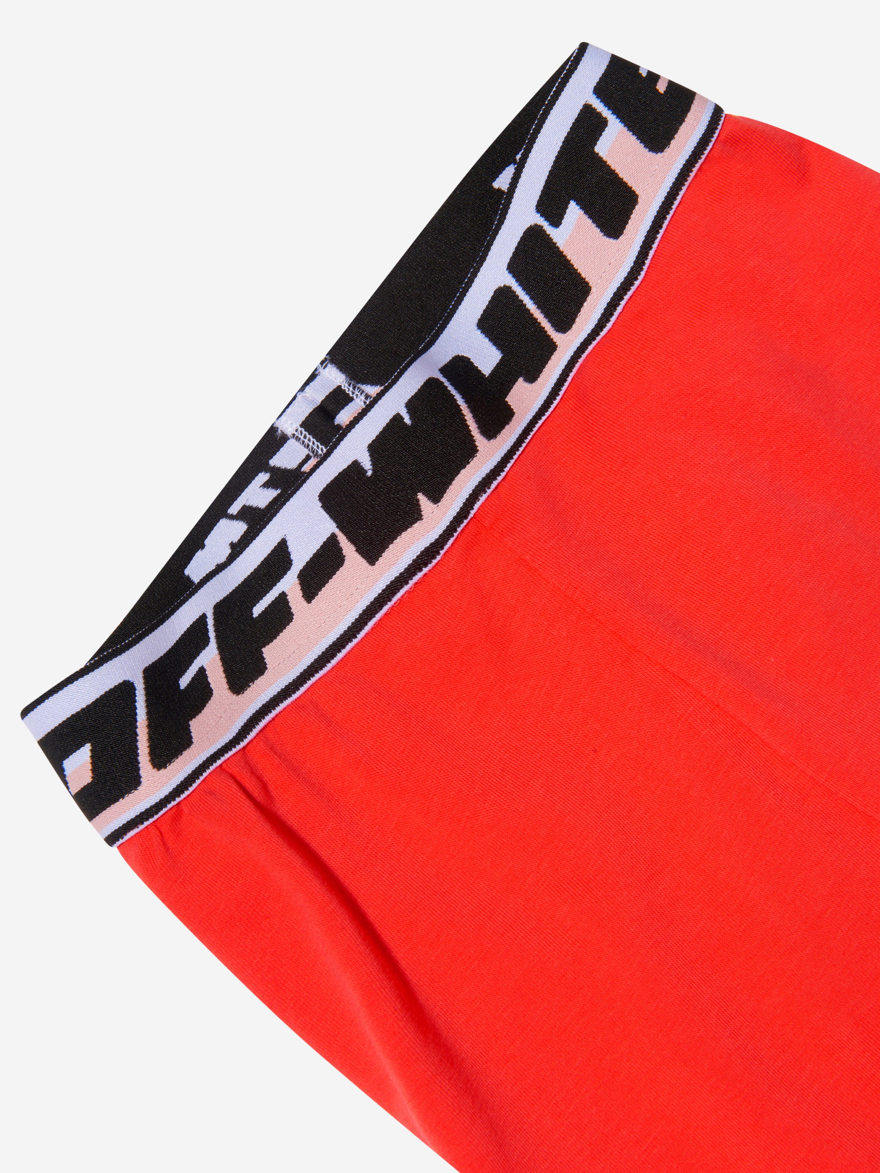 Off-White Girls Cotton Logo Band Leggings