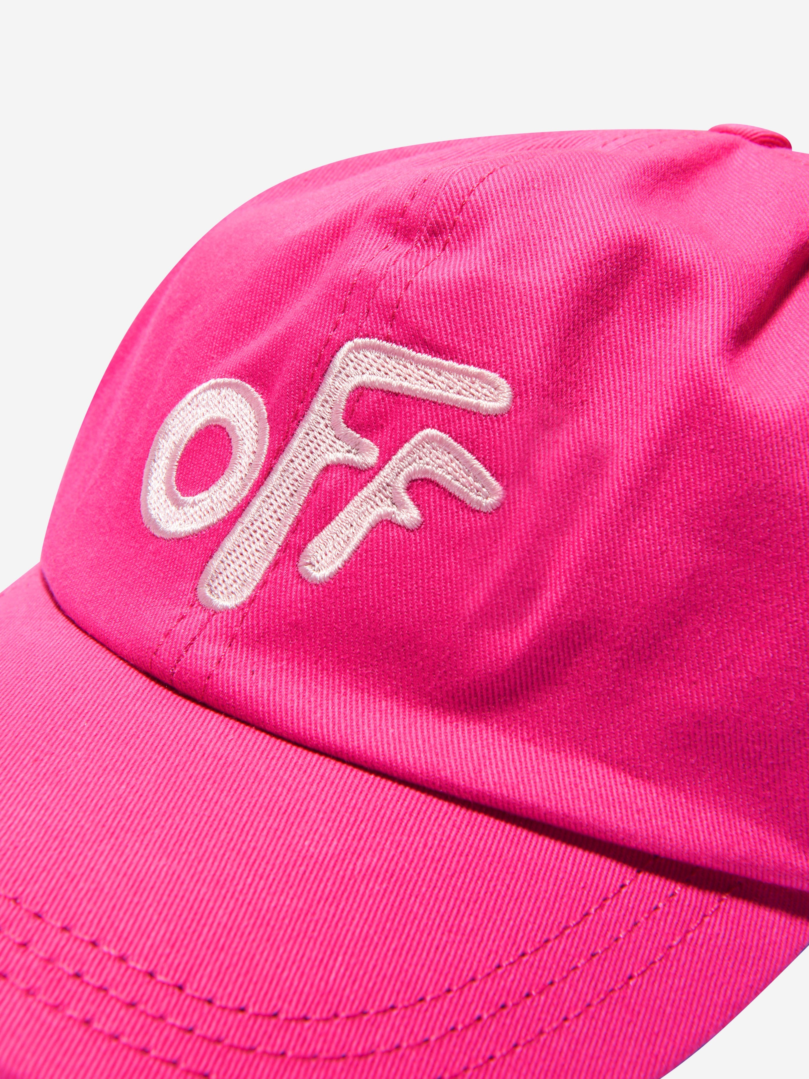 Off-White Girls Cotton Logo Cap