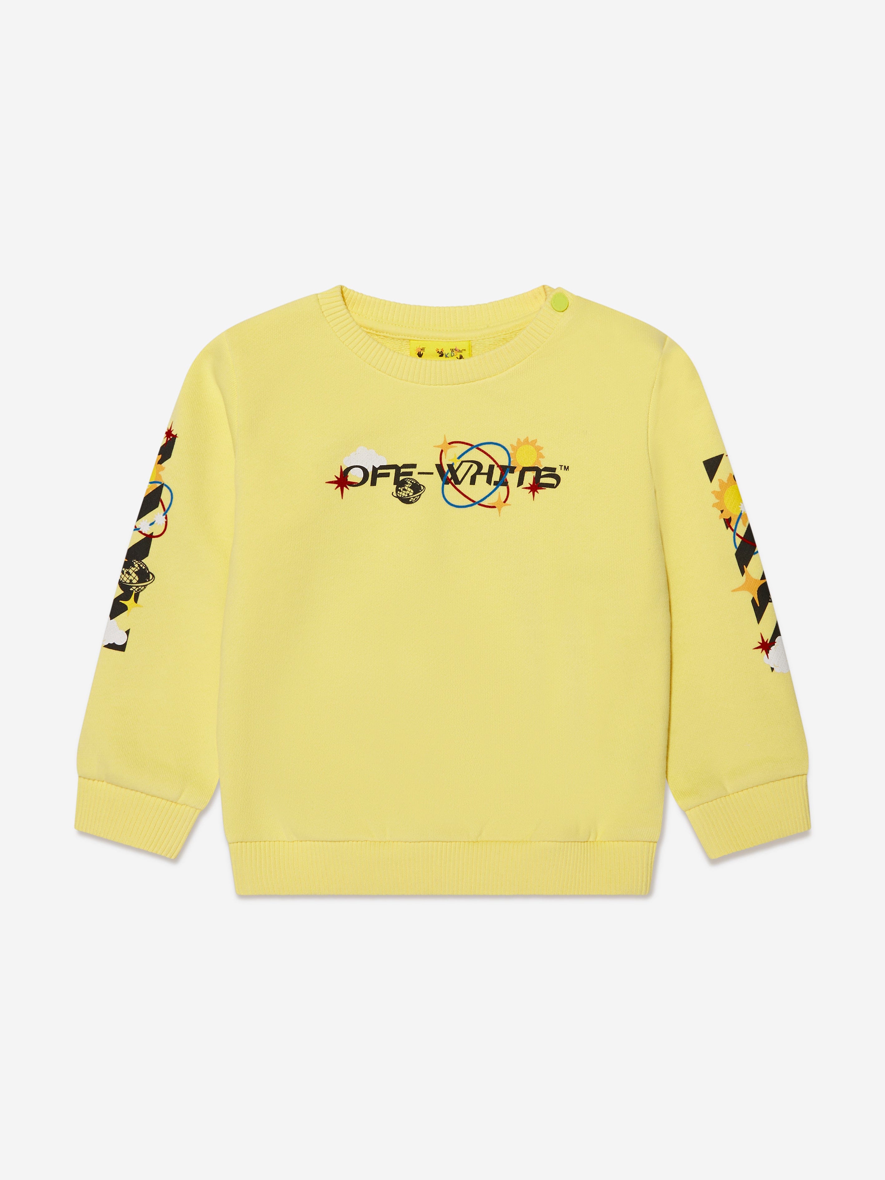 Off-White Baby Boys Off Planets Tracksuit in Yellow