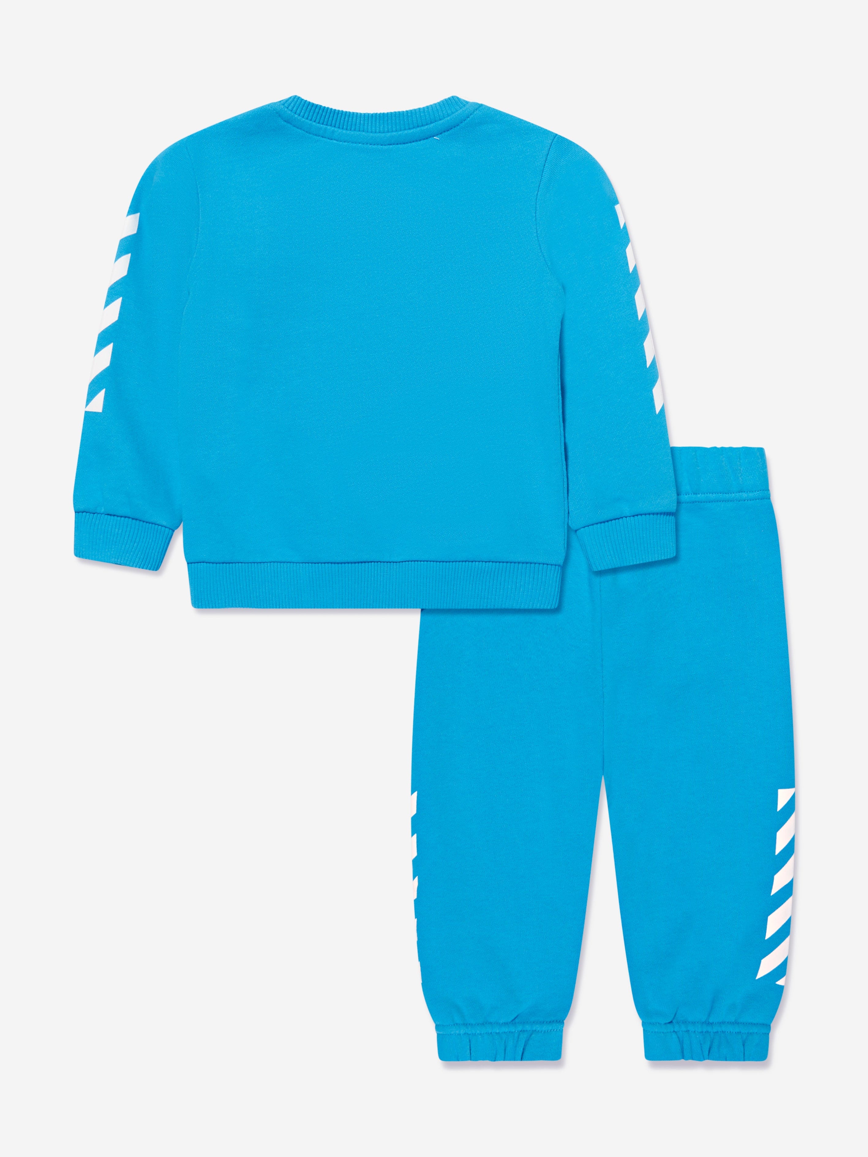 Off-White Baby Boys Helvetica Diag Tracksuit in Blue