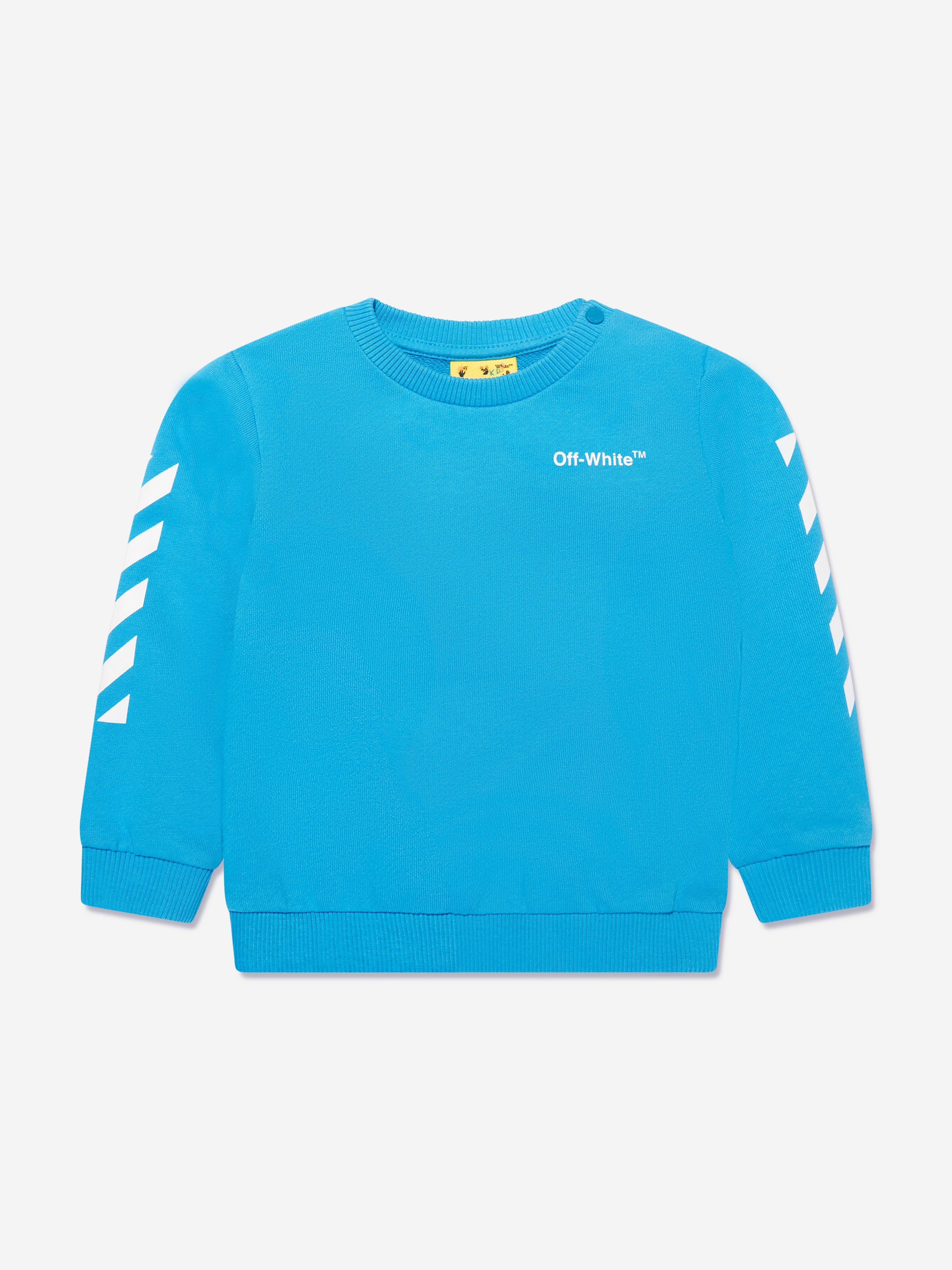 Off-White Baby Boys Helvetica Diag Tracksuit in Blue