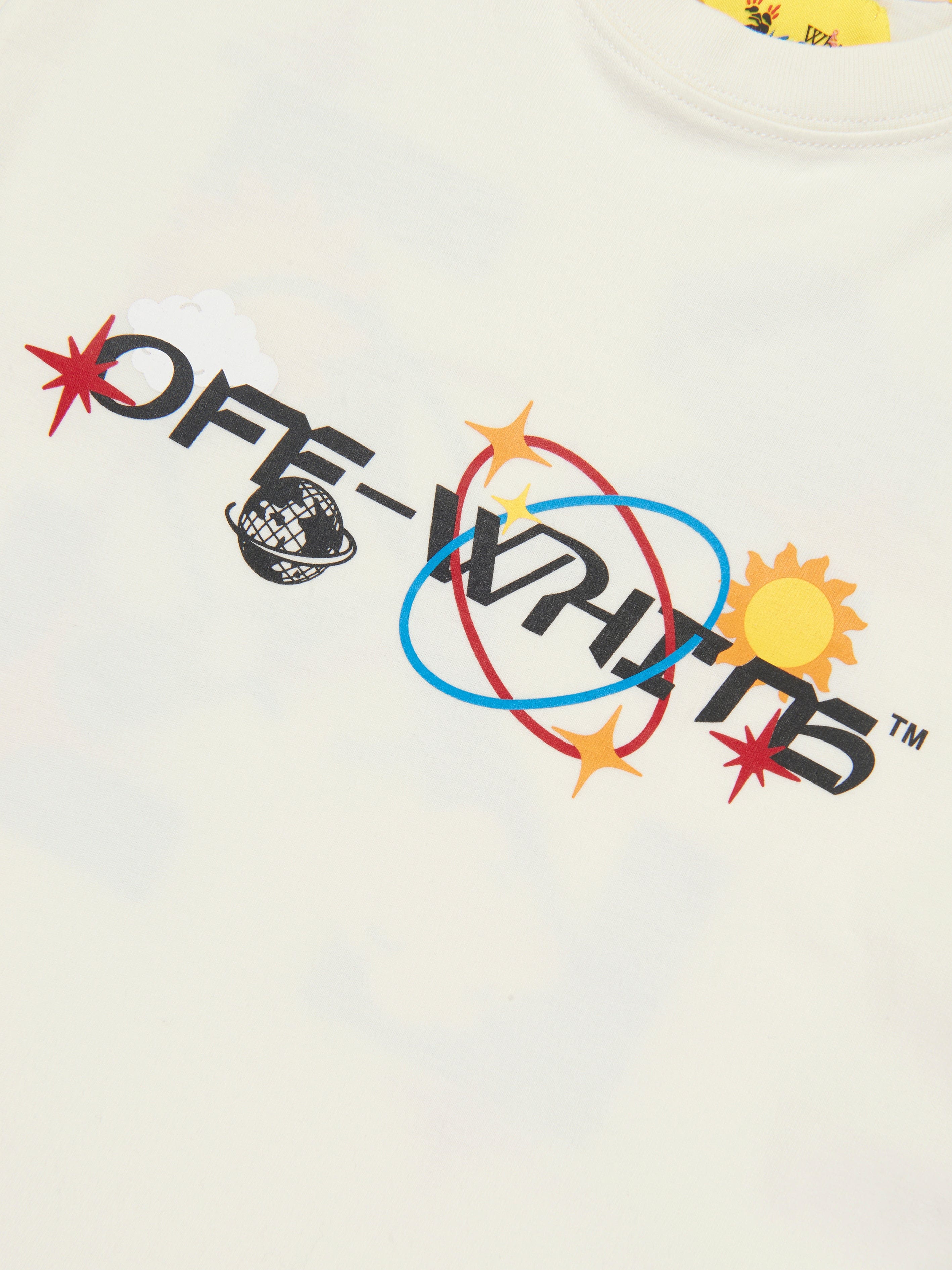 Off-White Boys Off Planets T-Shirt in White