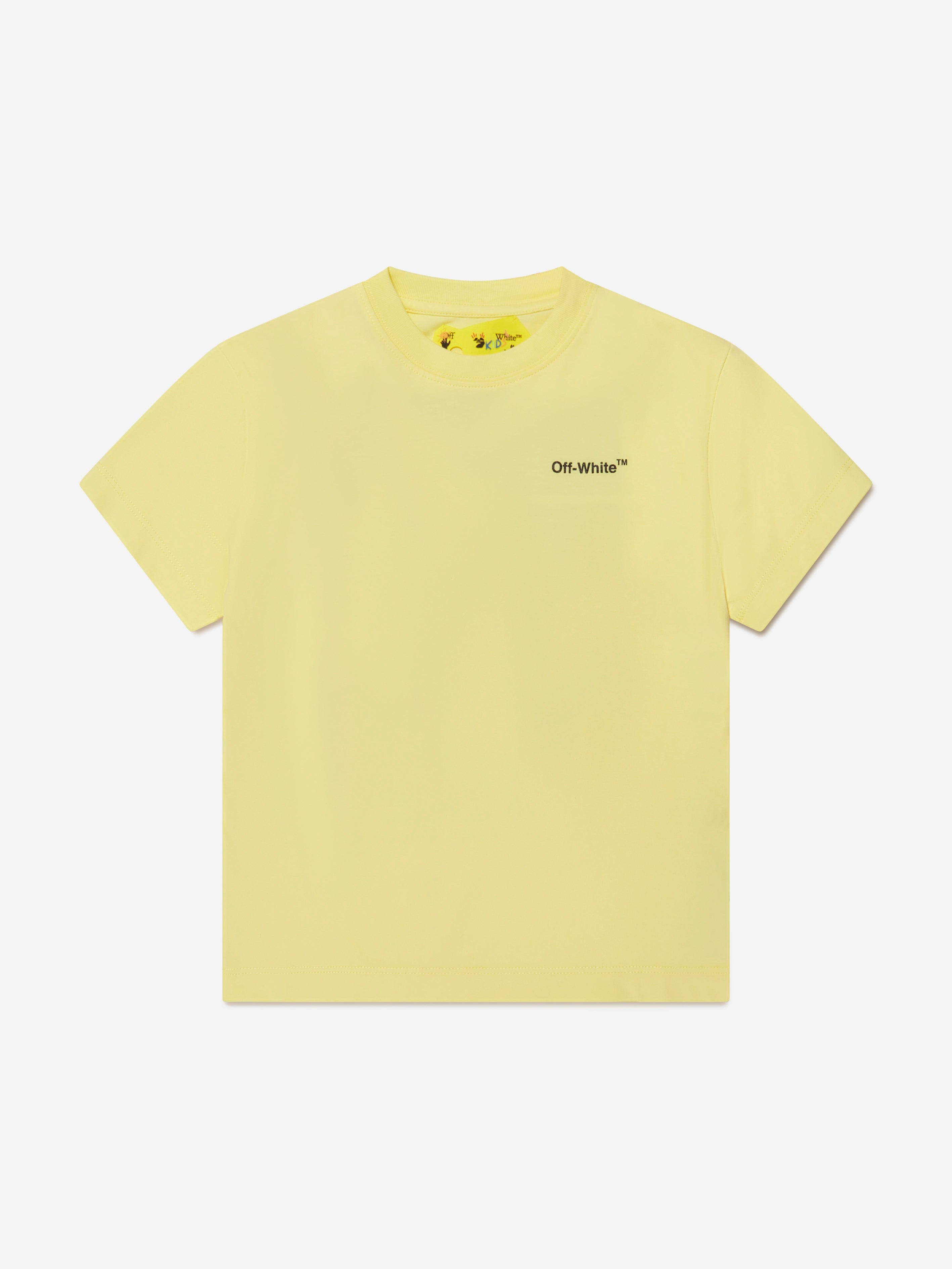 Off-White Boys Rubber Arrow T-Shirt in Yellow