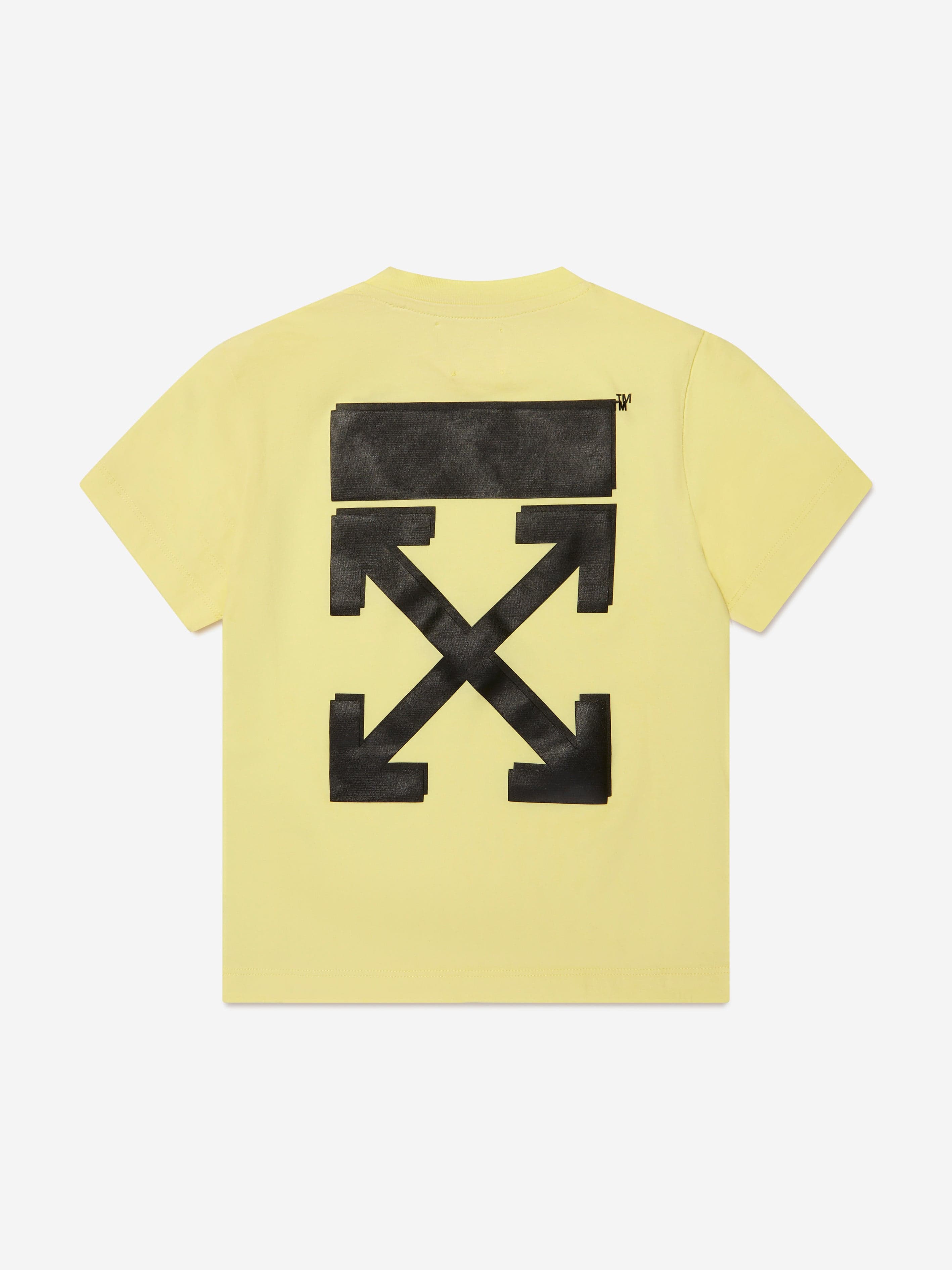 Off-White Boys Rubber Arrow T-Shirt in Yellow