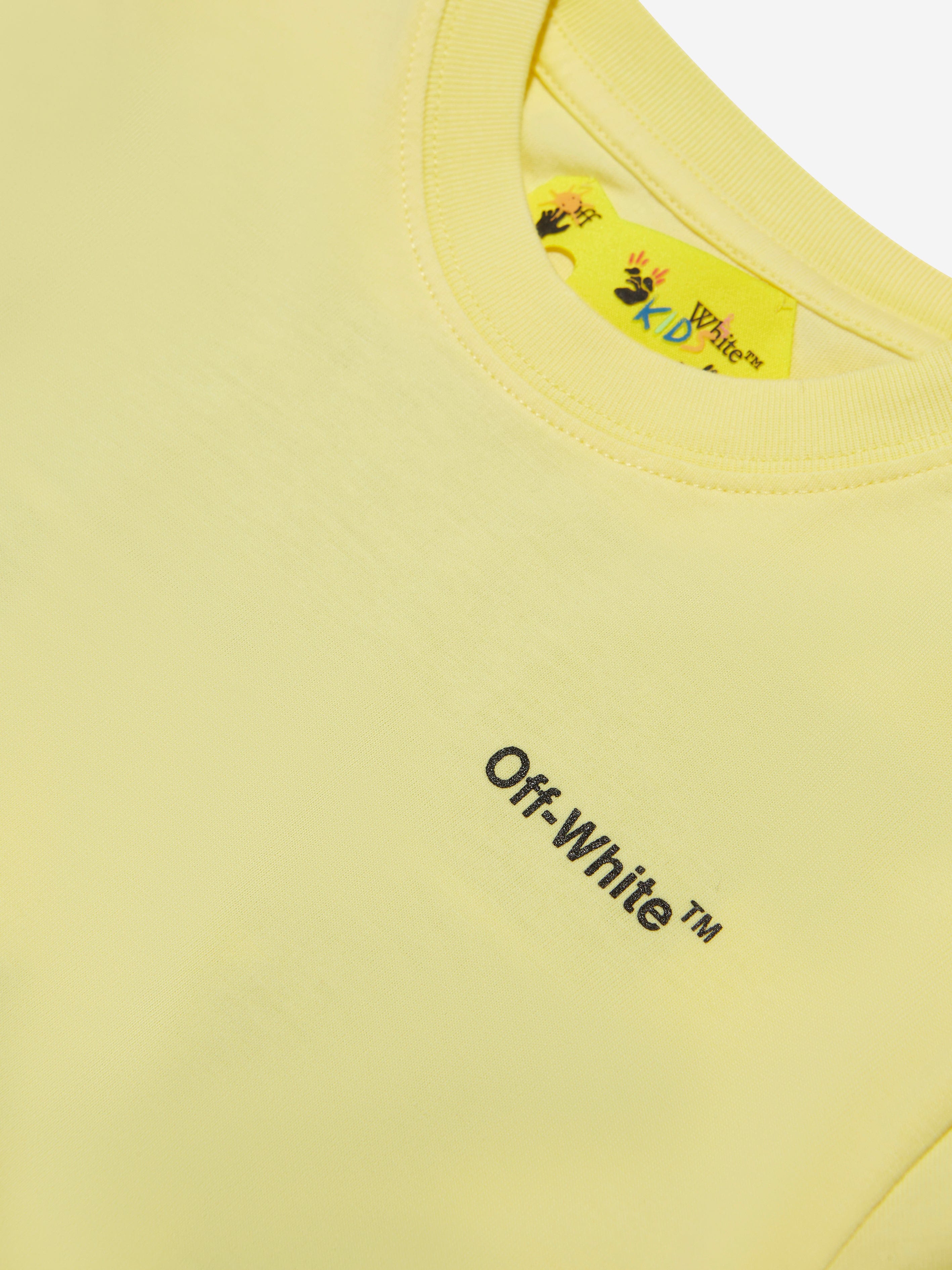 Off-White Boys Rubber Arrow T-Shirt in Yellow