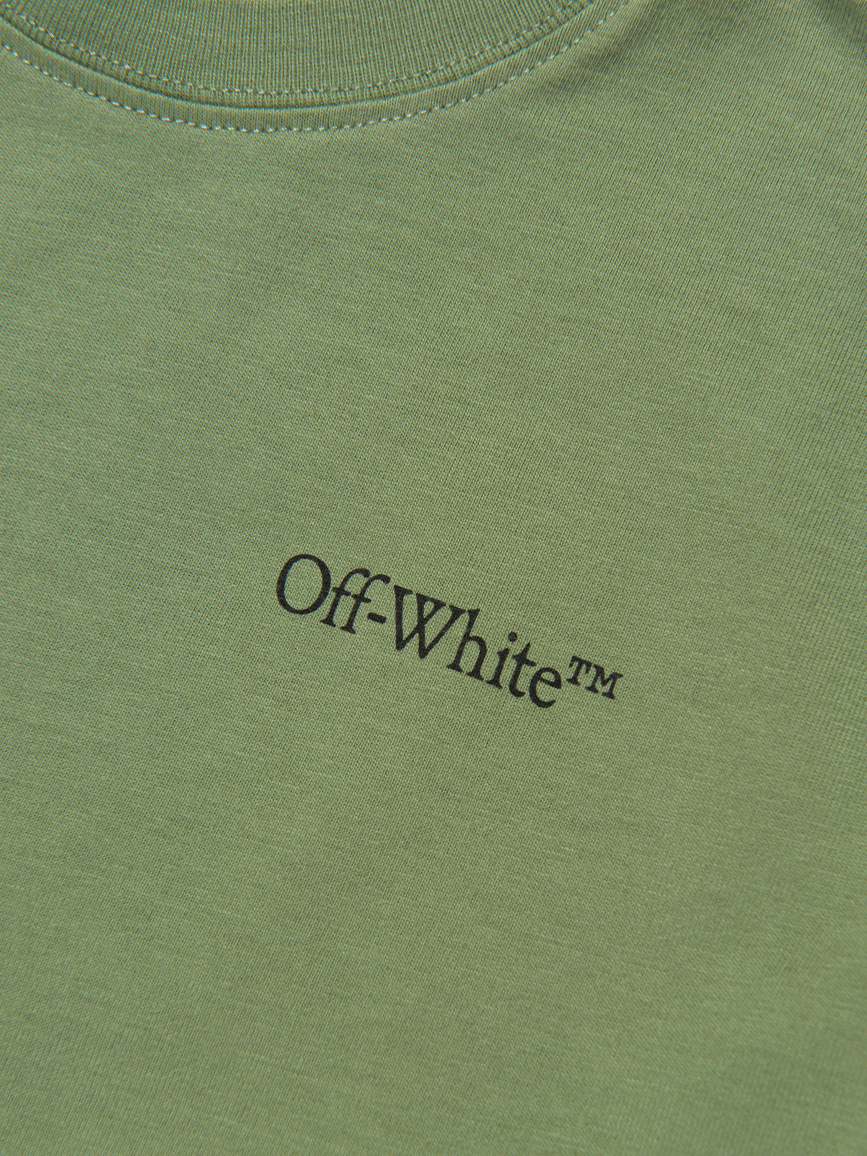 Off-White Boys Scribble T-Shirt in Green