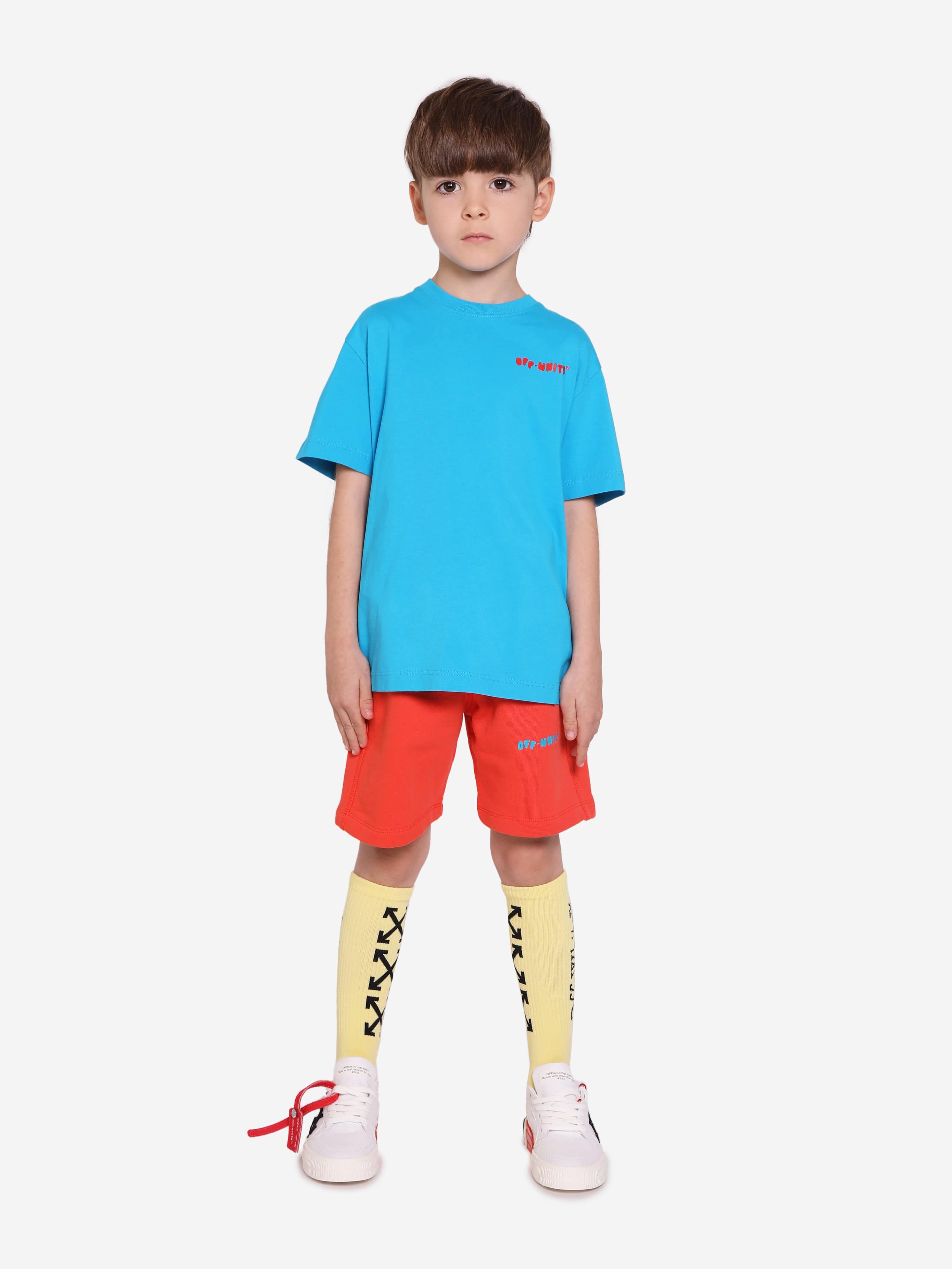 Off-White Boys Balloons T-Shirt in Blue