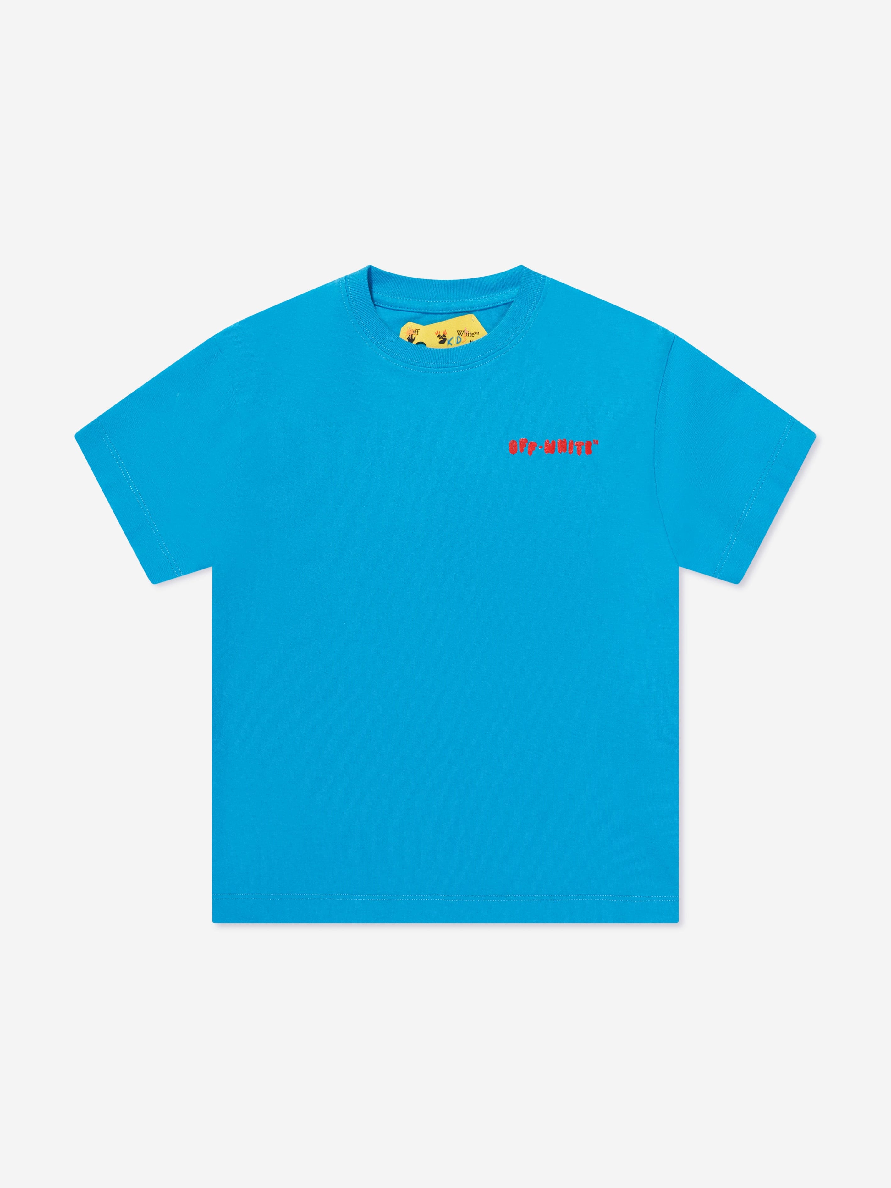 Off-White Boys Balloons T-Shirt in Blue