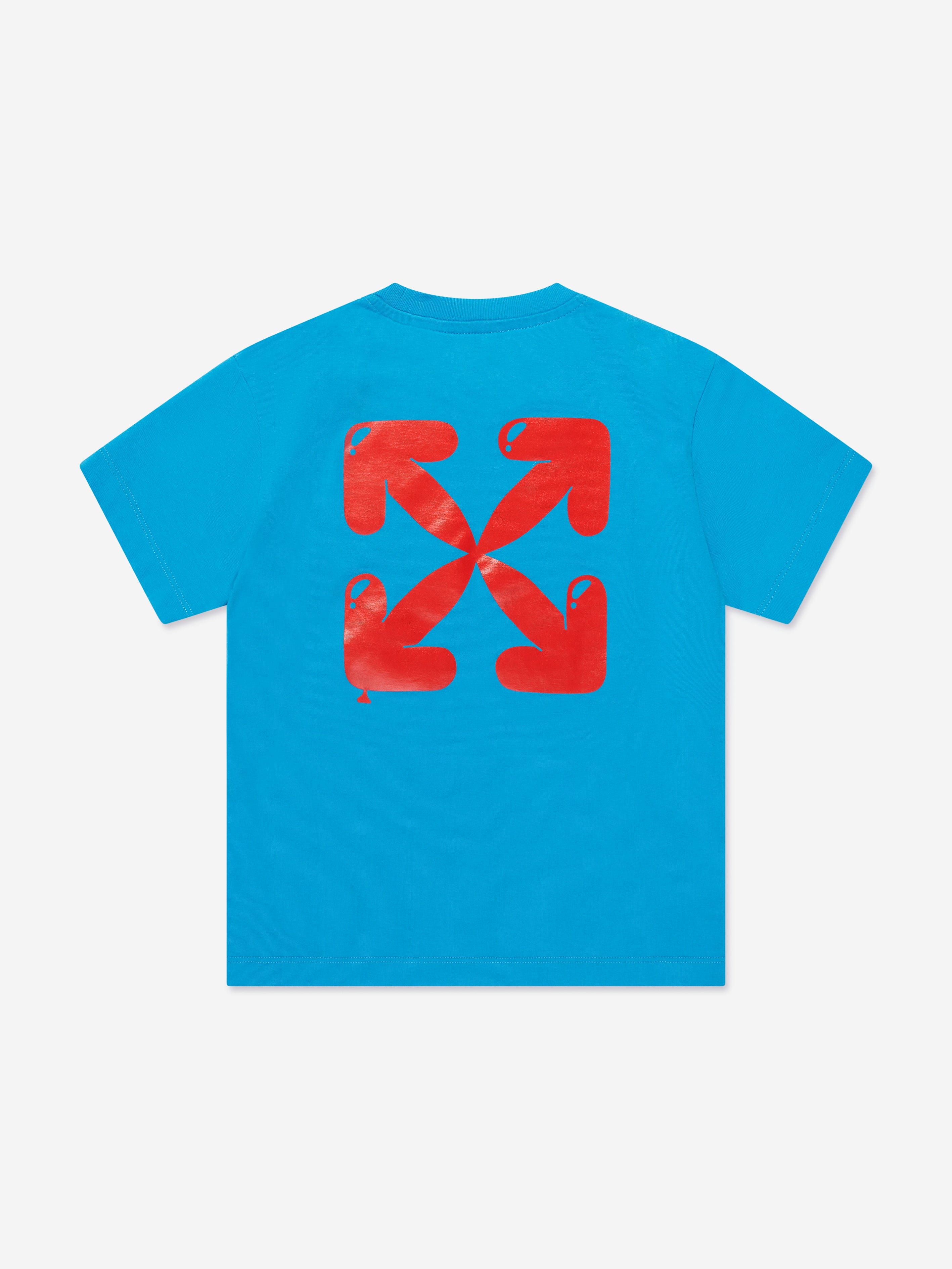 Off-White Boys Balloons T-Shirt in Blue