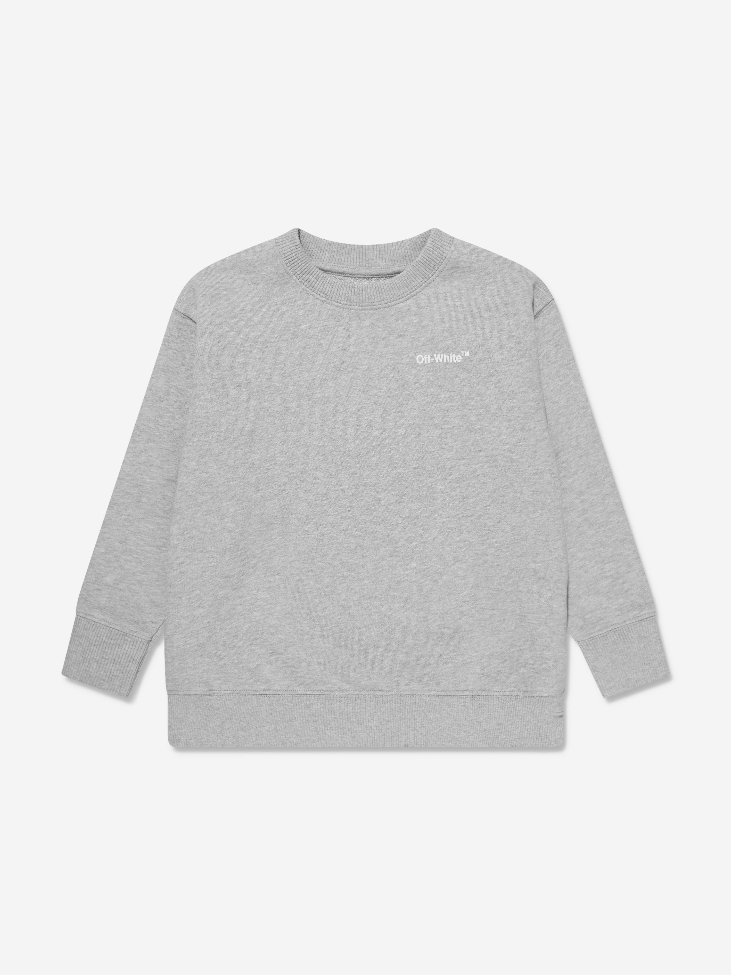 Off-White Boys Monster Arrow Crew Sweatshirt in Grey