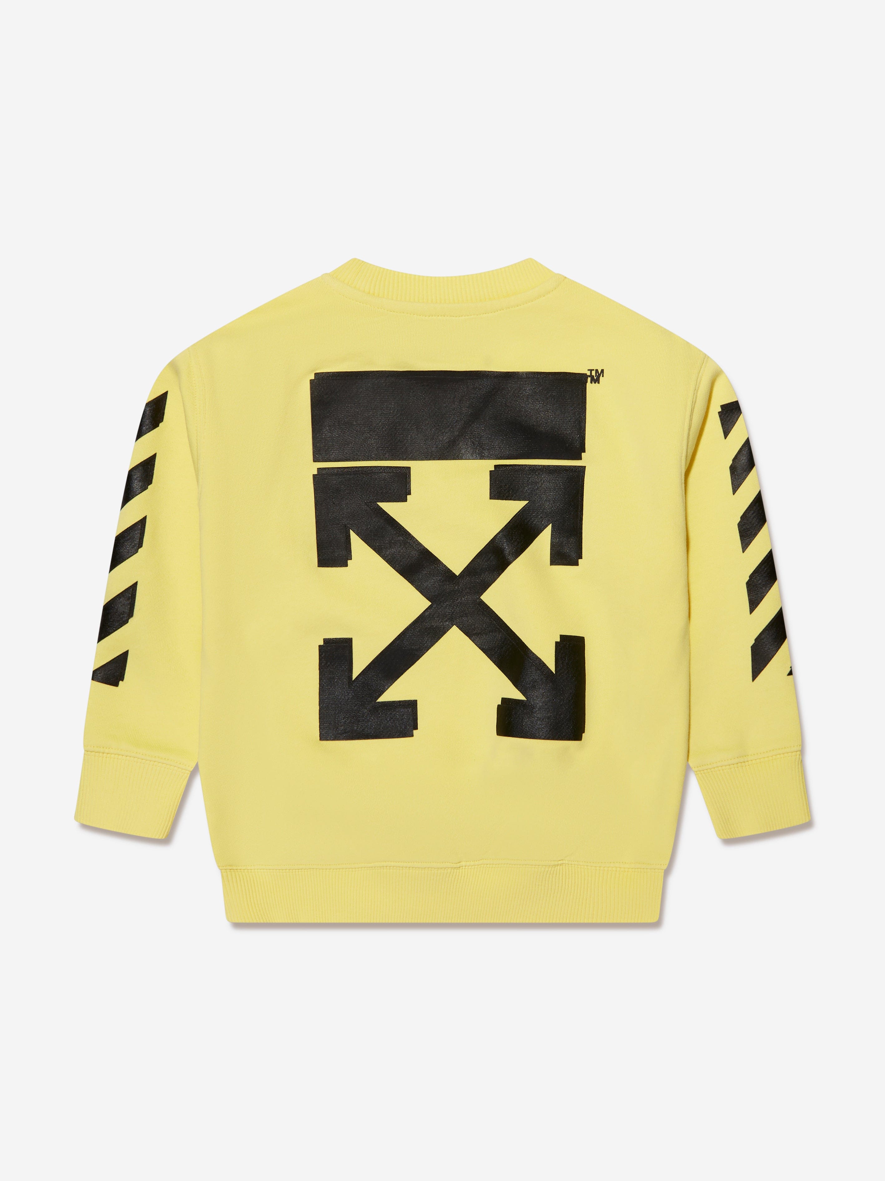 Off-White Boys Rubber Arrow Sweatshirt in Yellow