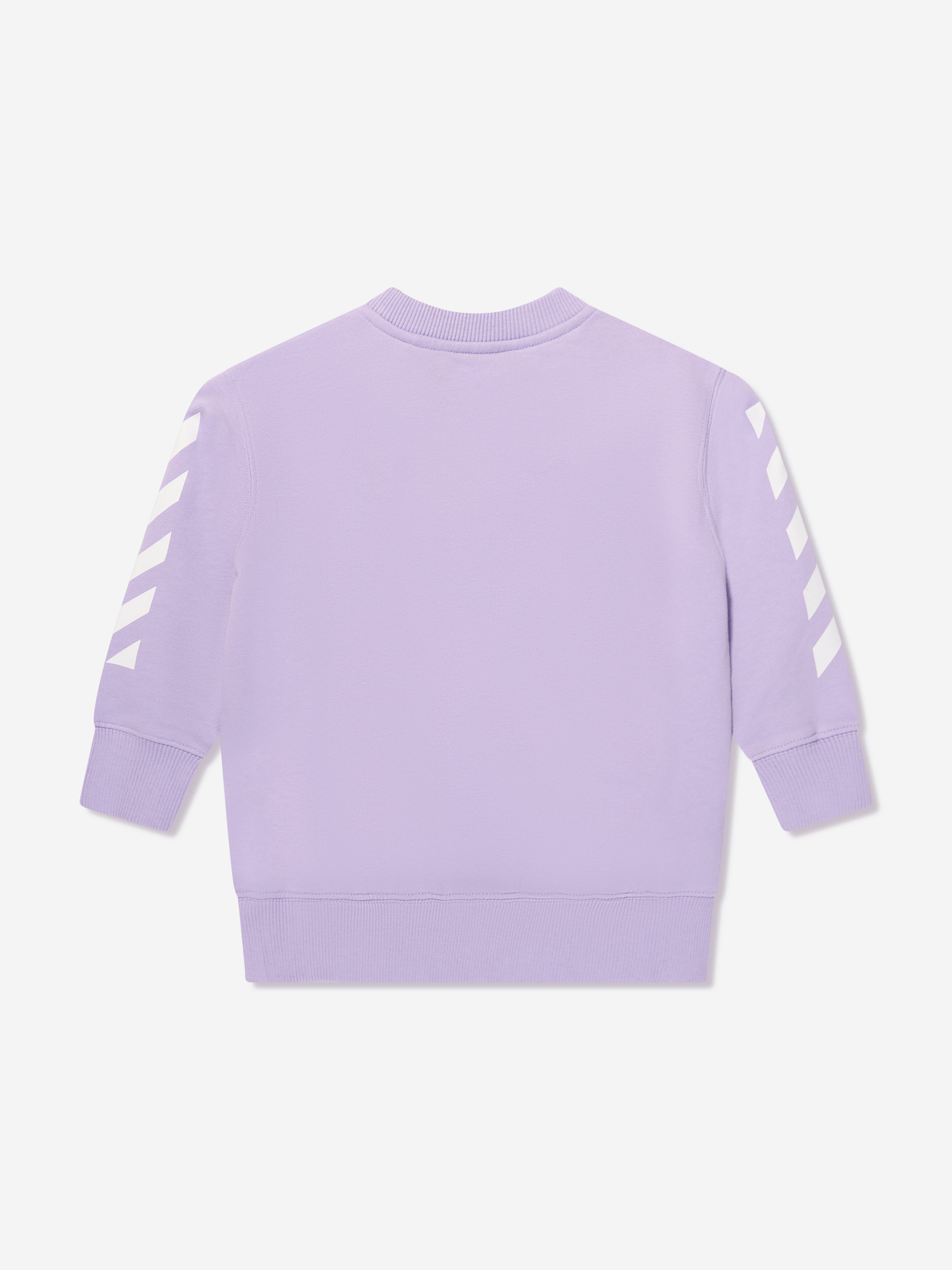 Off-White Boys Helvetica Diag Sweatshirt in Lilac