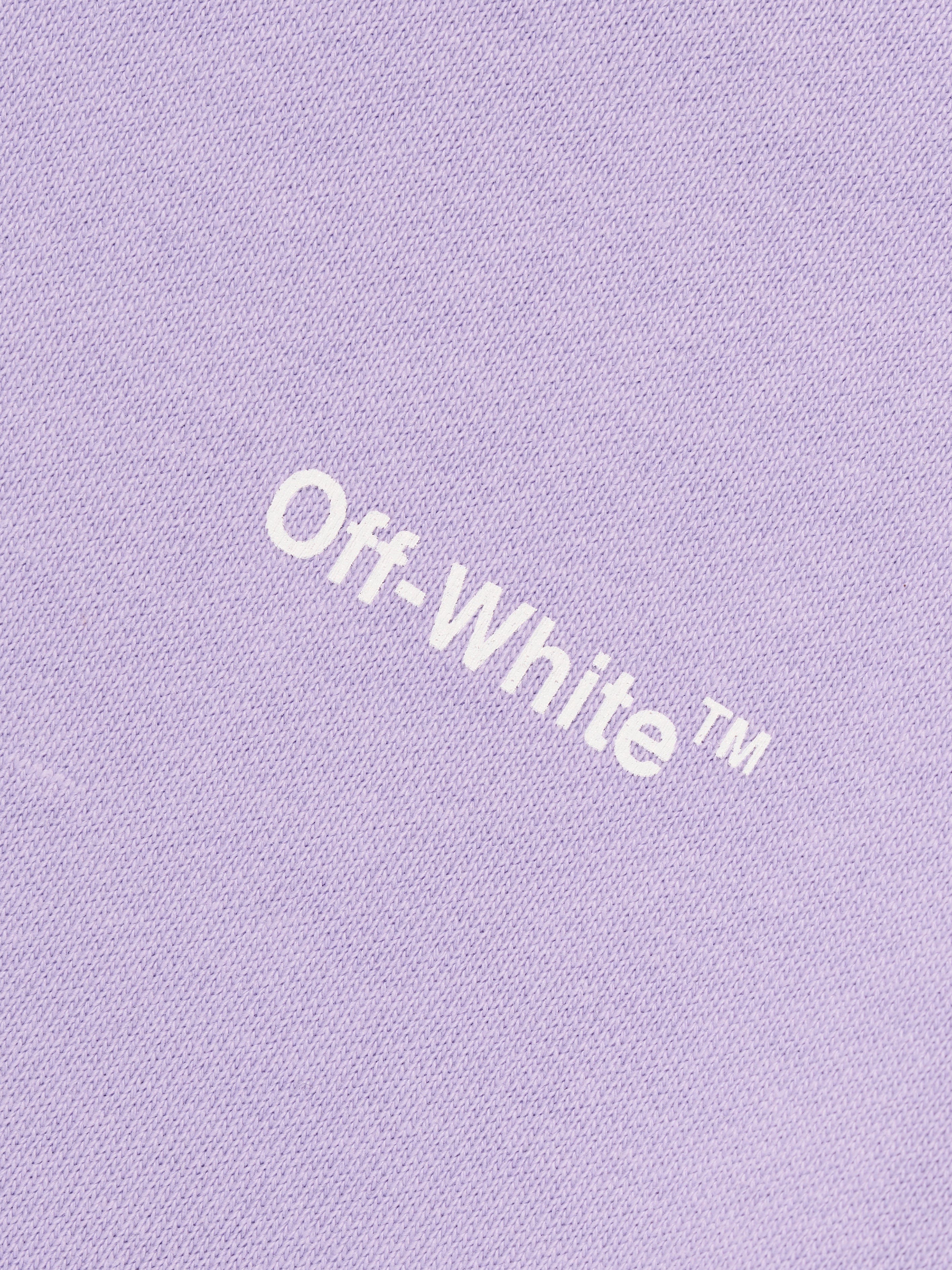 Off-White Boys Helvetica Diag Sweatshirt in Lilac