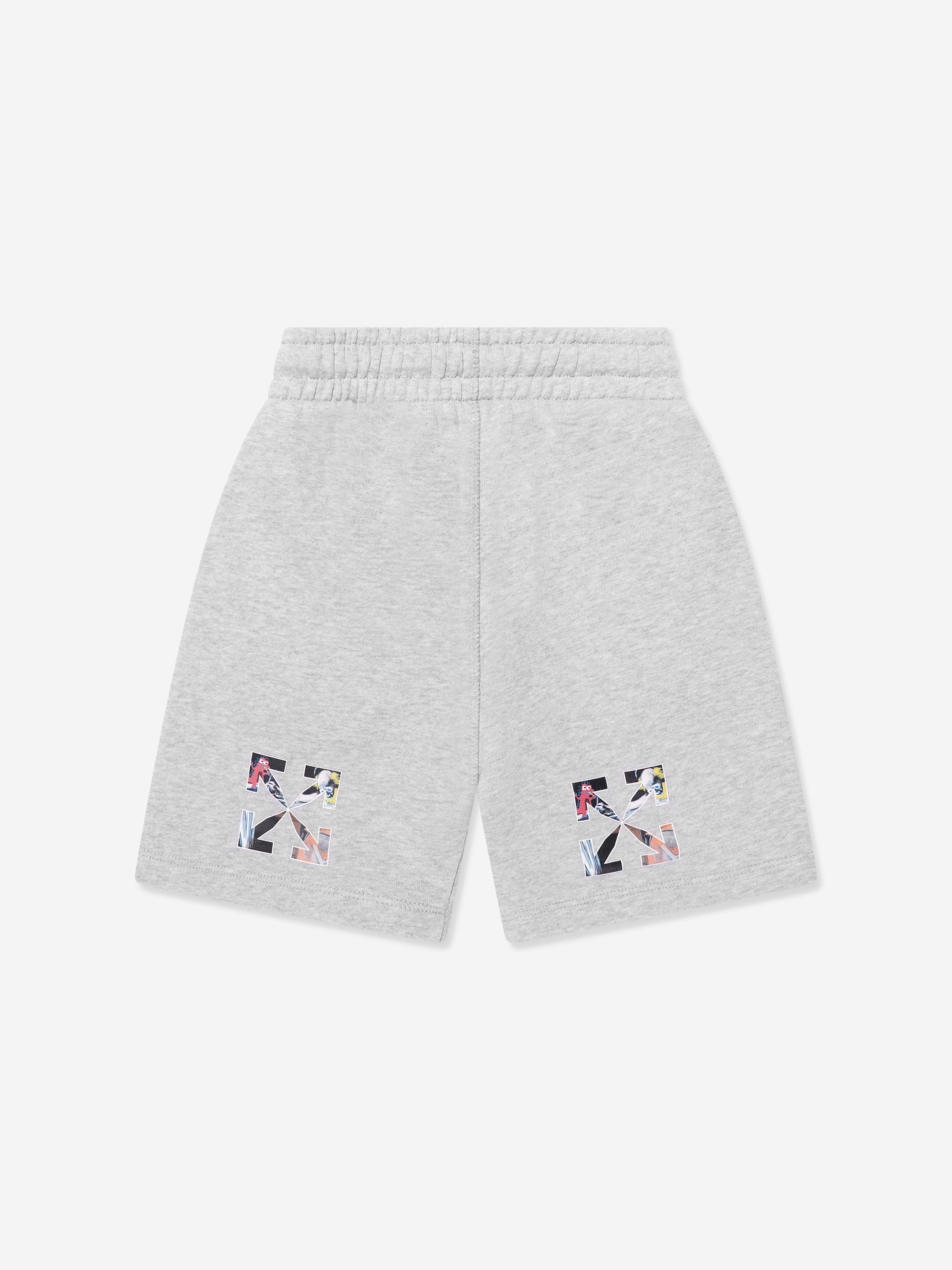 Off-White Boys Monster Arrow Sweat Shorts in Grey