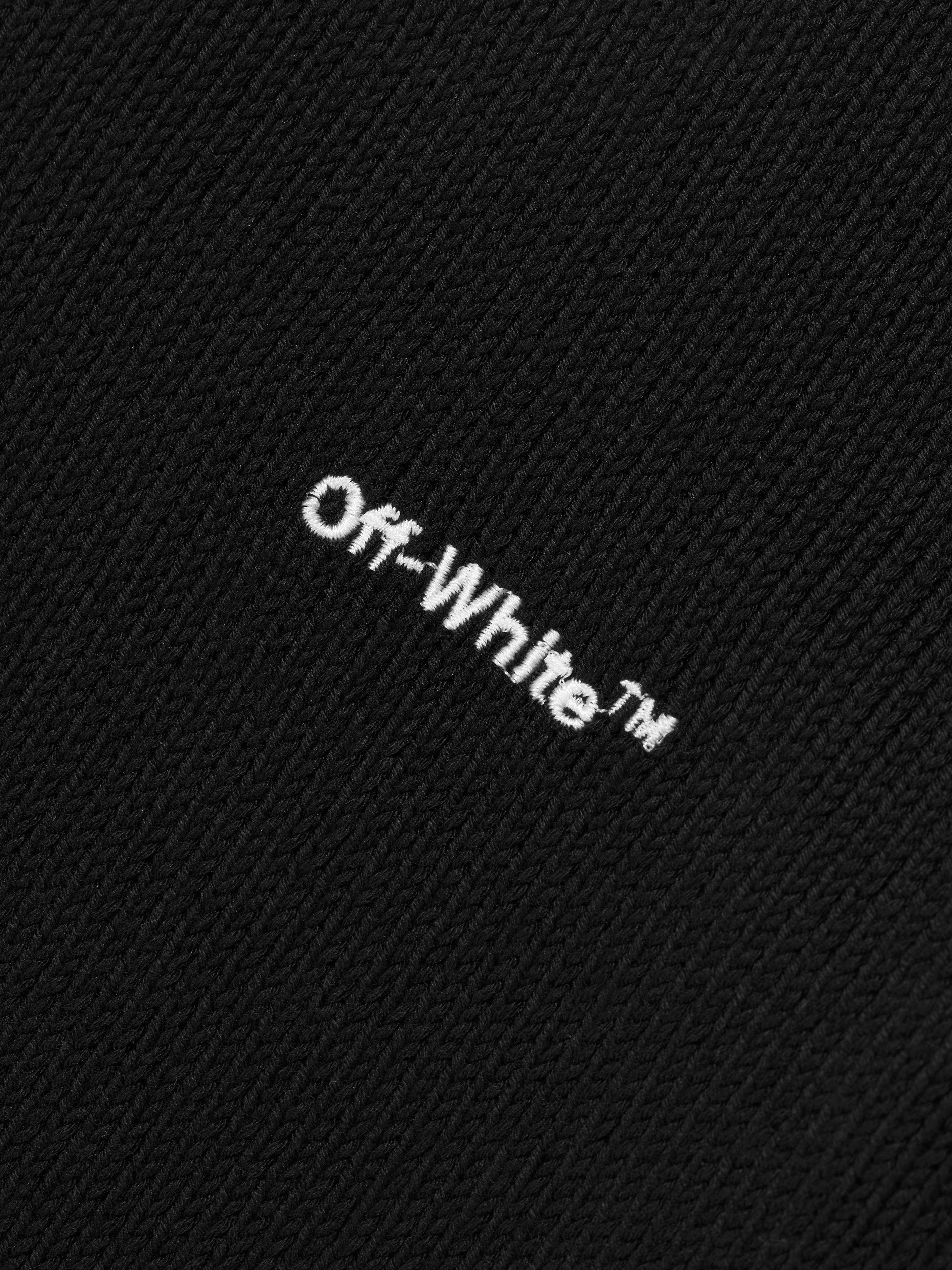 Off-White Boys Rubber Arrow Knit Sweatshirt in Black