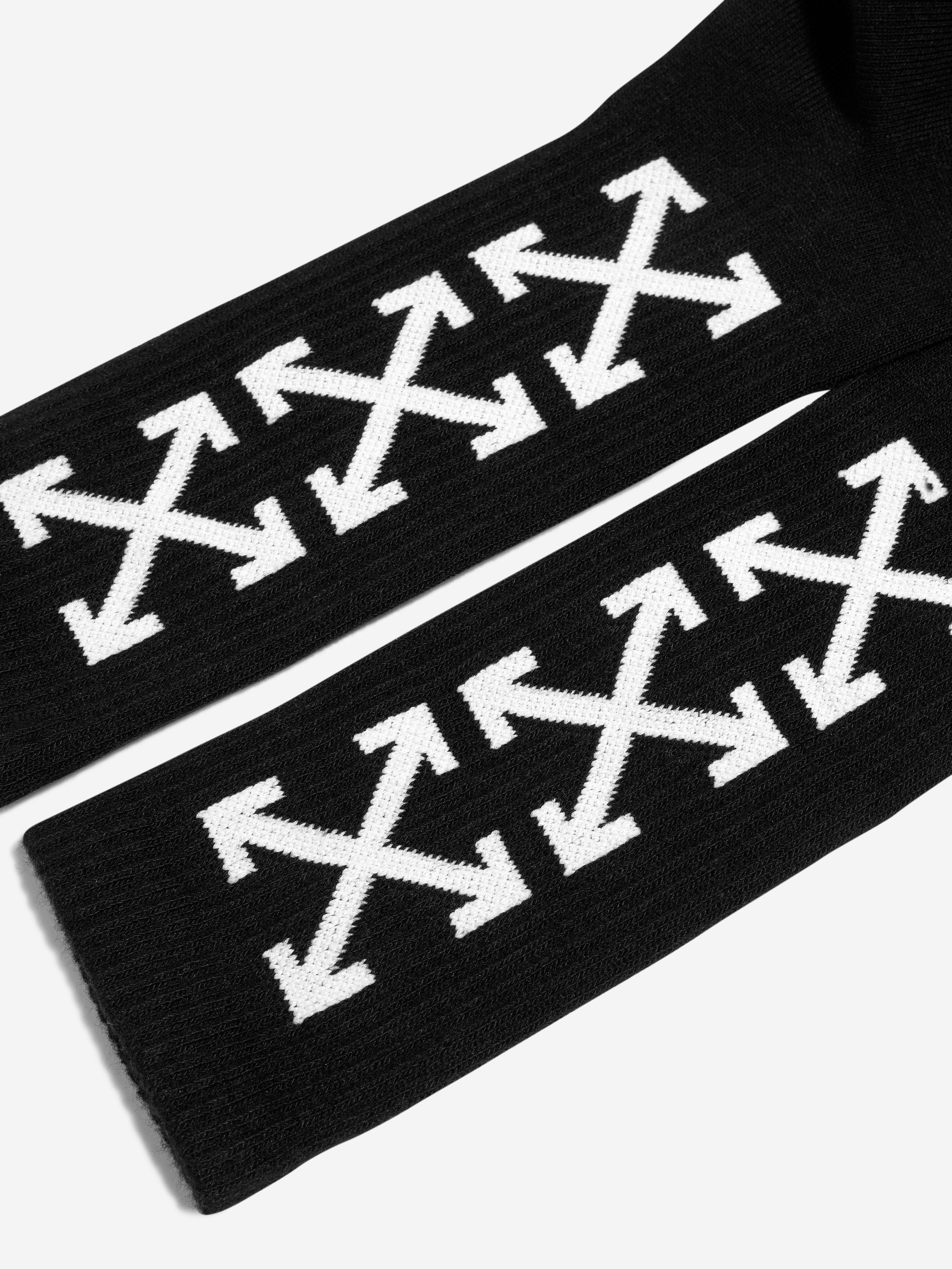 Off-White Boys Logo Arrow Socks in Black