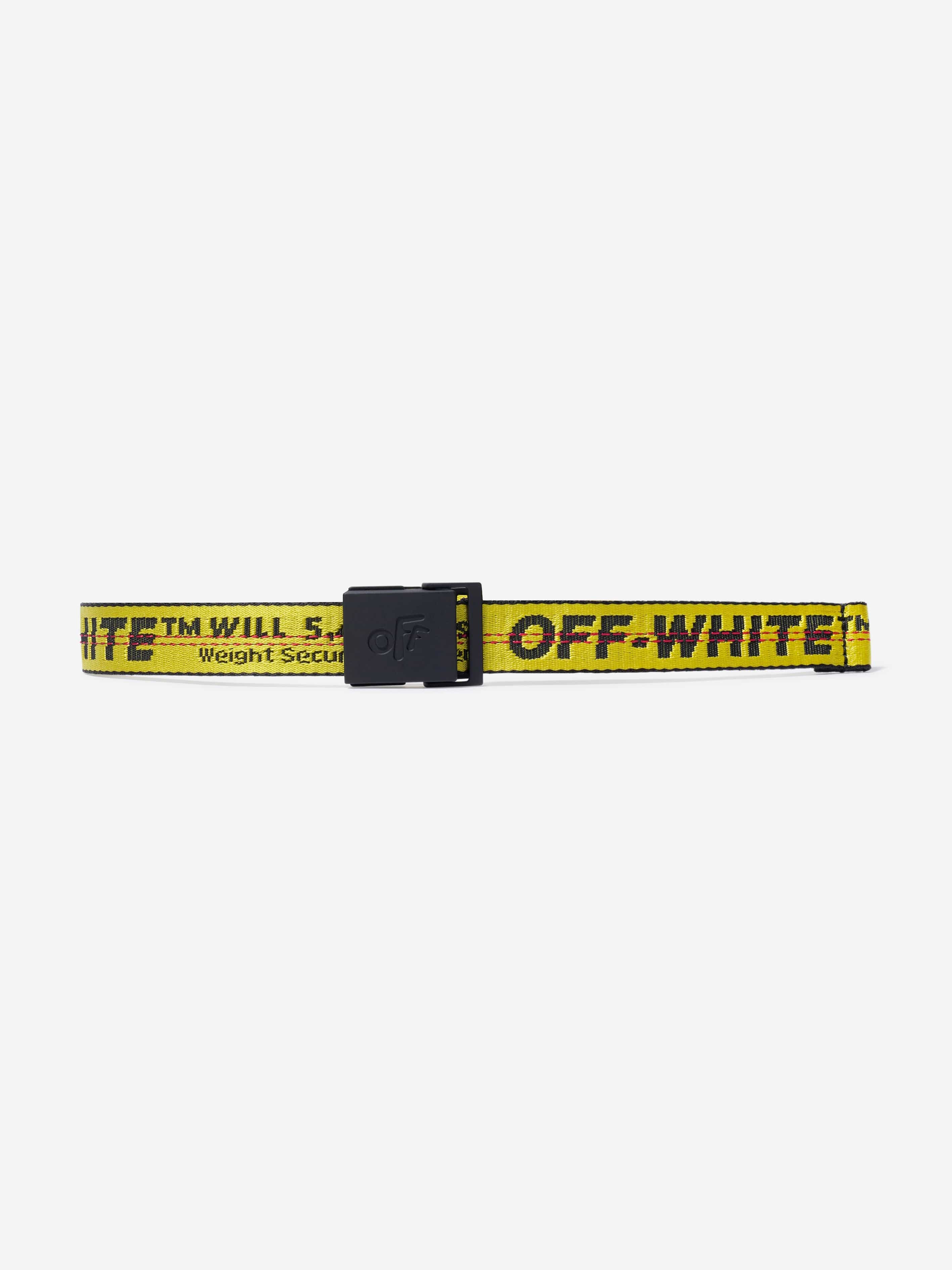 Off-White Kids Classic Industrial Belt in Yellow