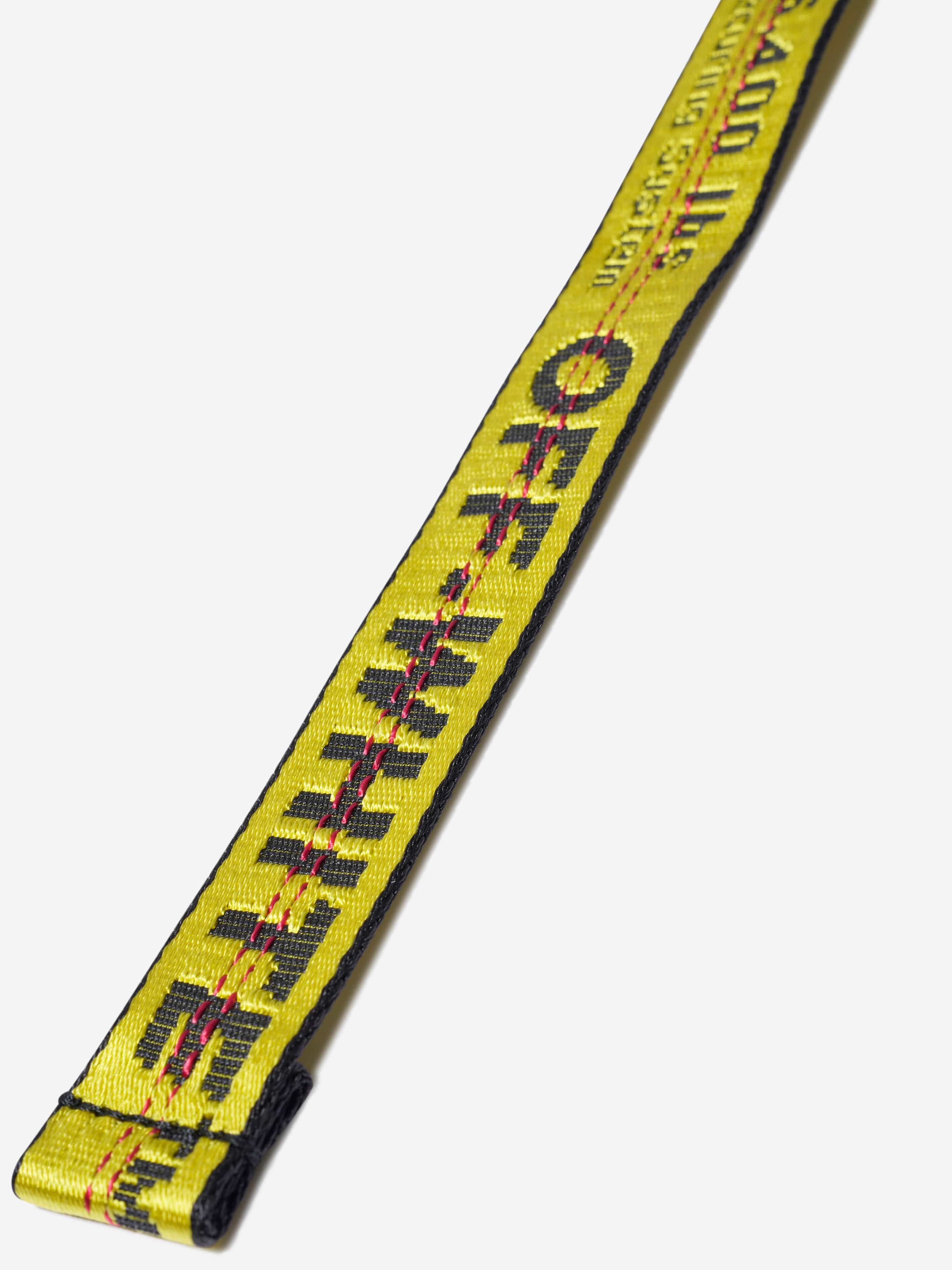 Off-White Kids Classic Industrial Belt in Yellow