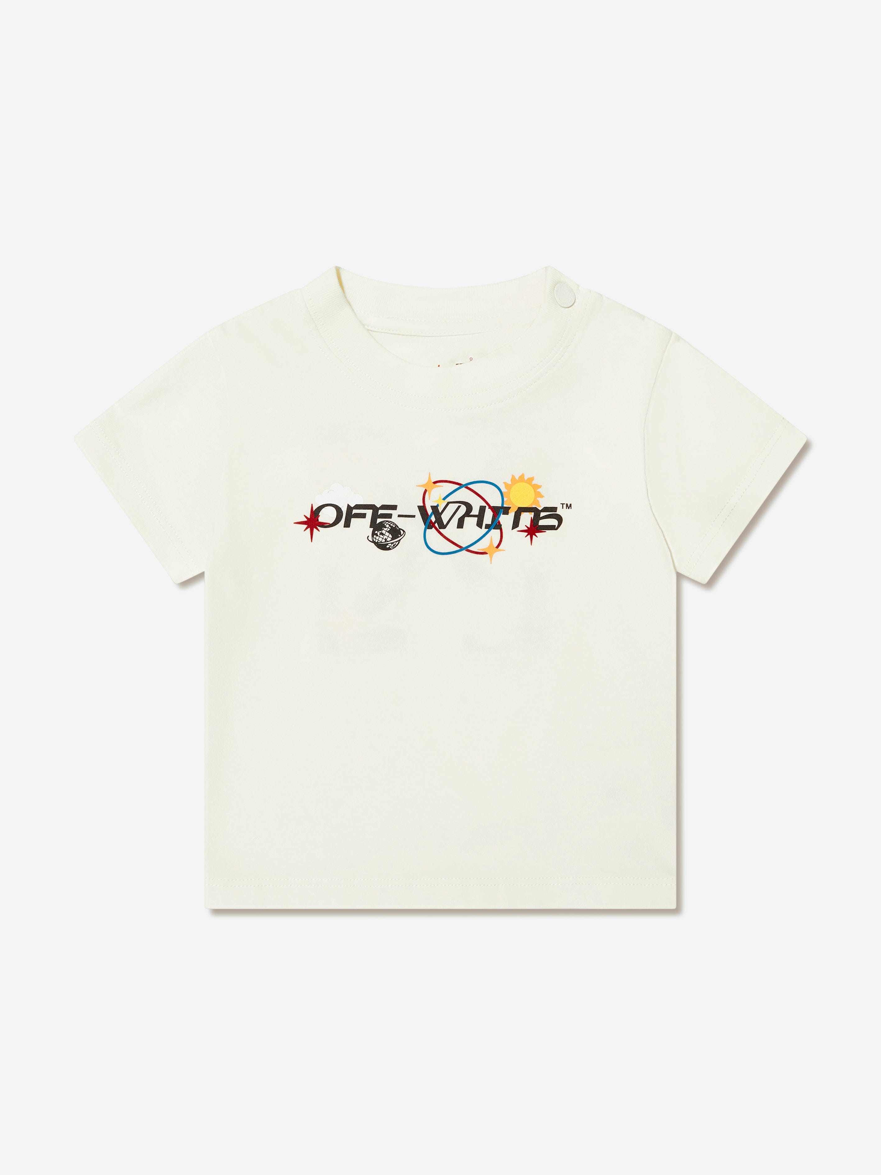 Off-White Baby Boys Off Planets T-Shirt in White