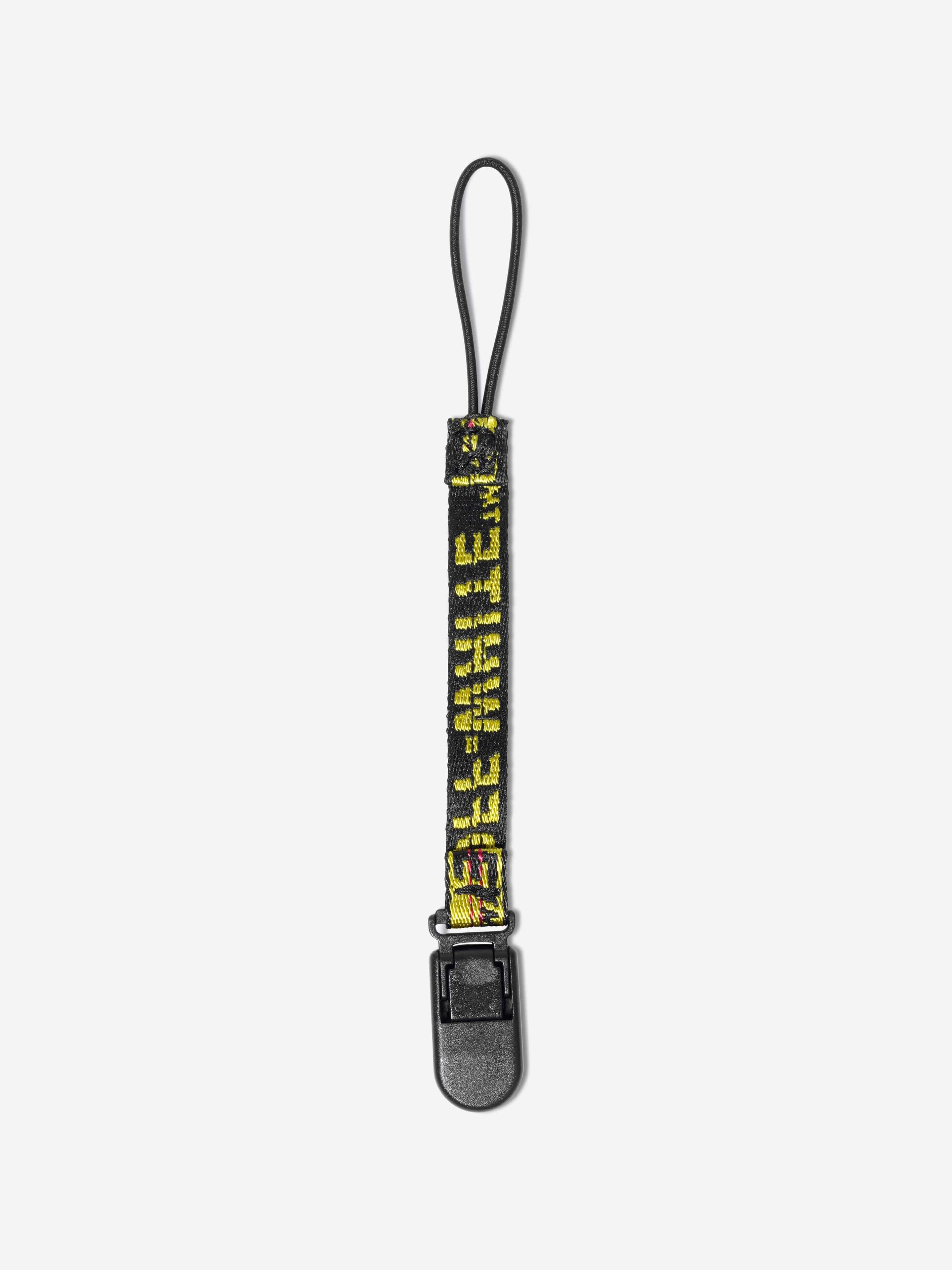 Off-White Baby Logo Industrial Pacifier Strap in Yellow