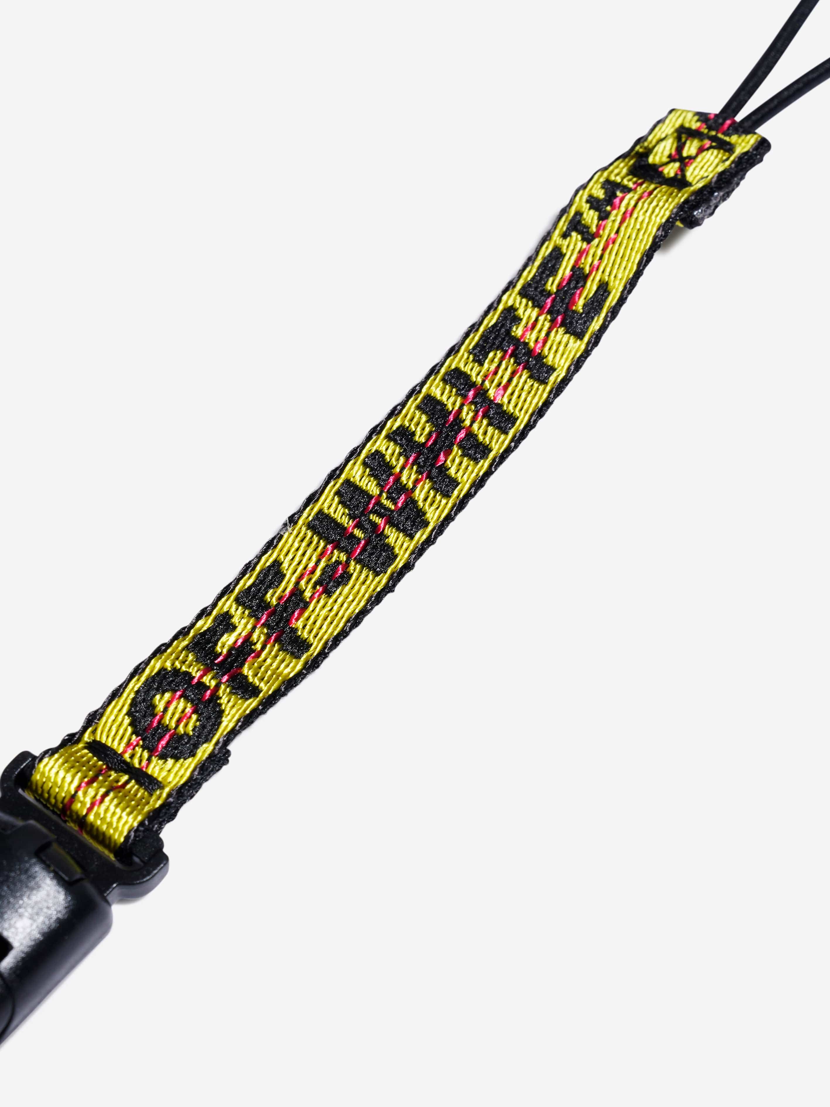 Off-White Baby Logo Industrial Pacifier Strap in Yellow