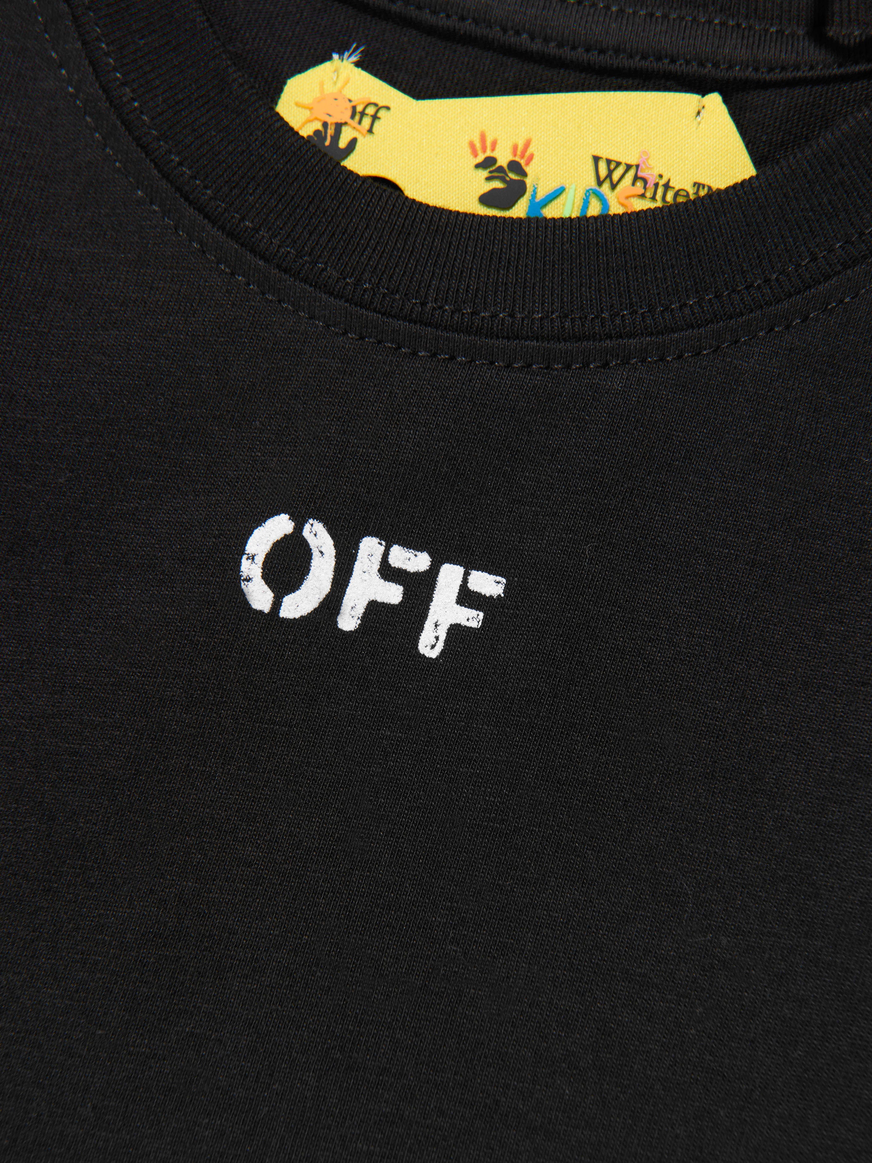 Off-White Girls Off Stamp T-Shirt in Black