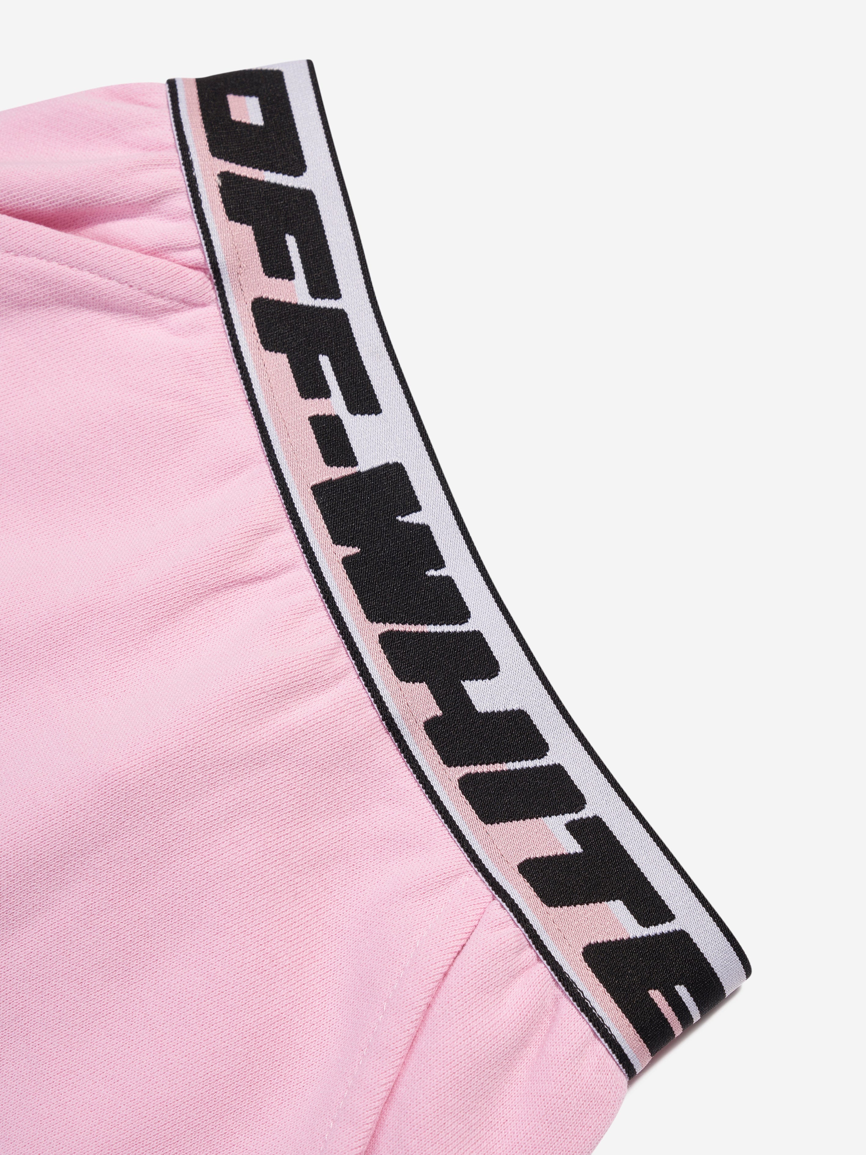 Off-White Girls Logo Industrial Sweat Skirt in Pink