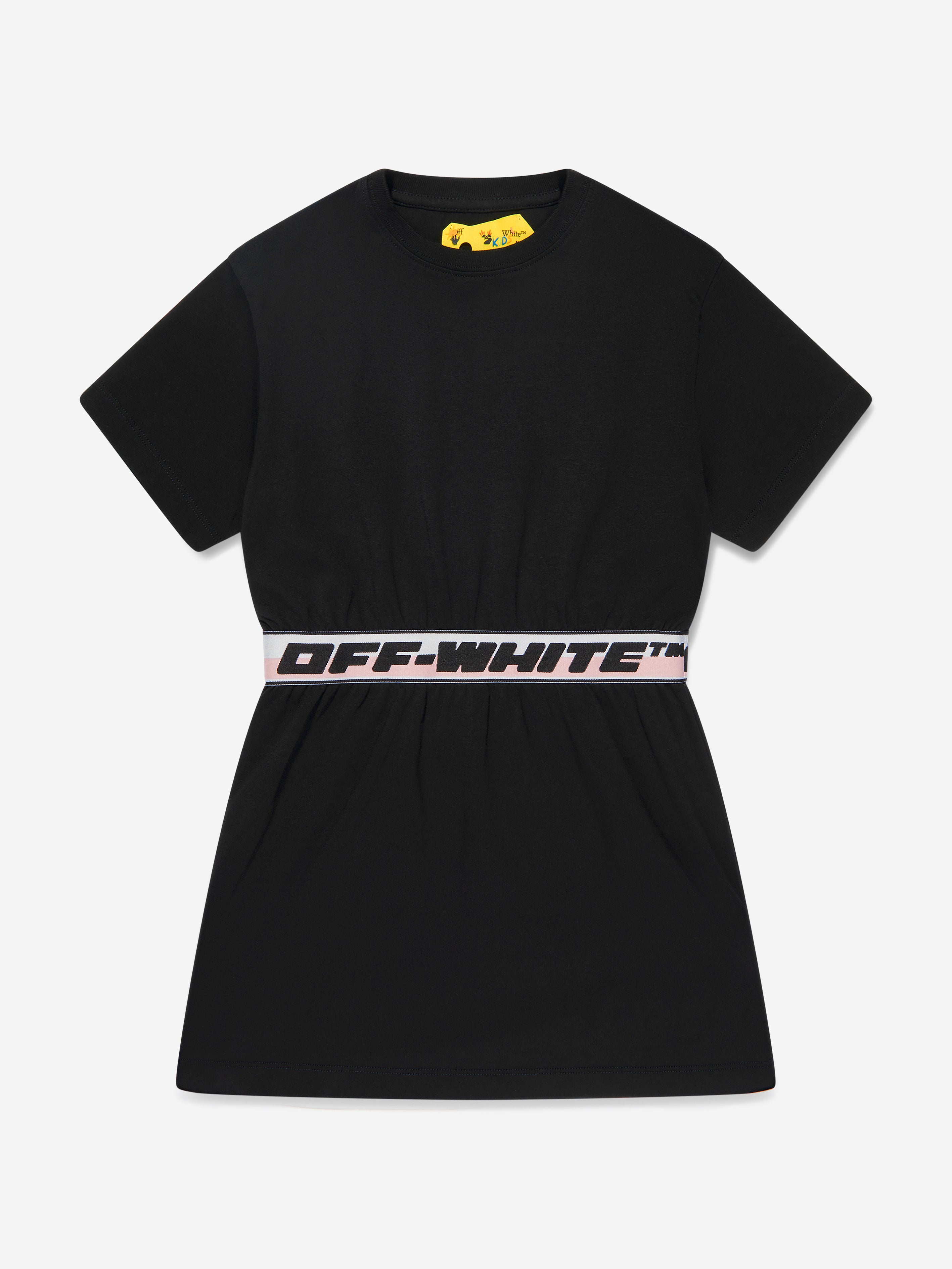 Off-White Girls Logo Band Dress in Black