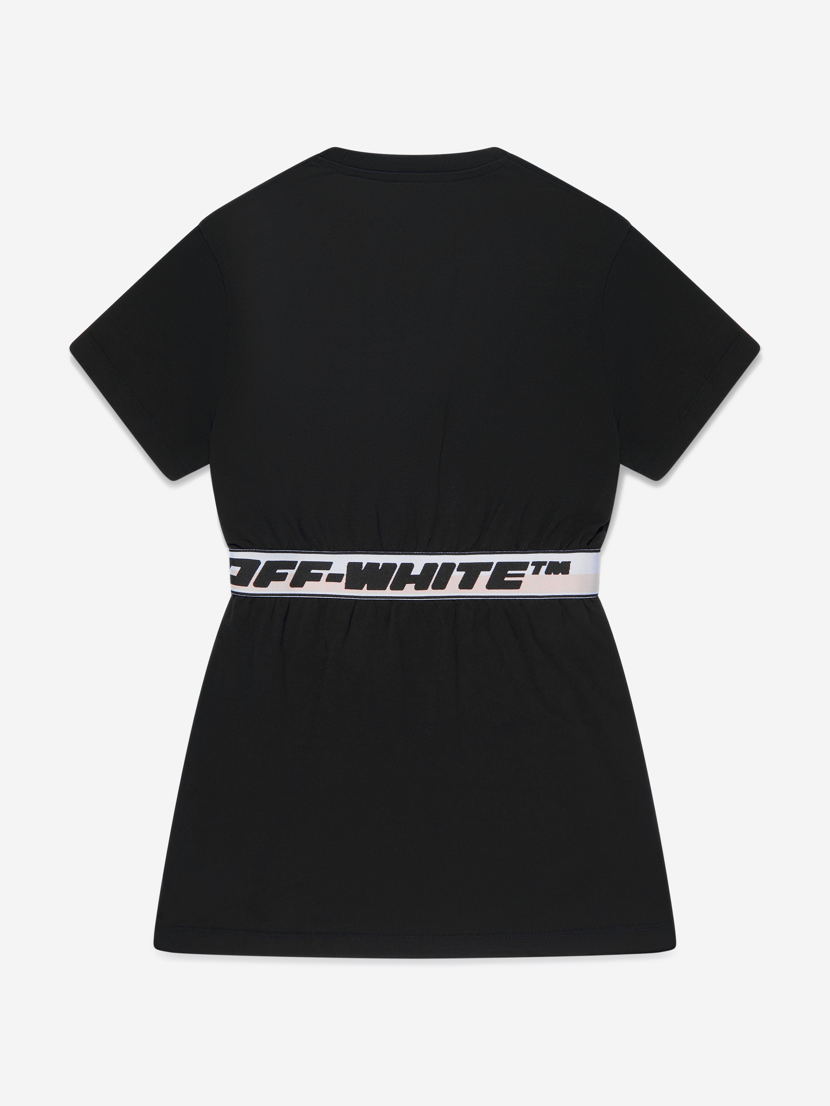 Off-White Girls Logo Band Dress in Black